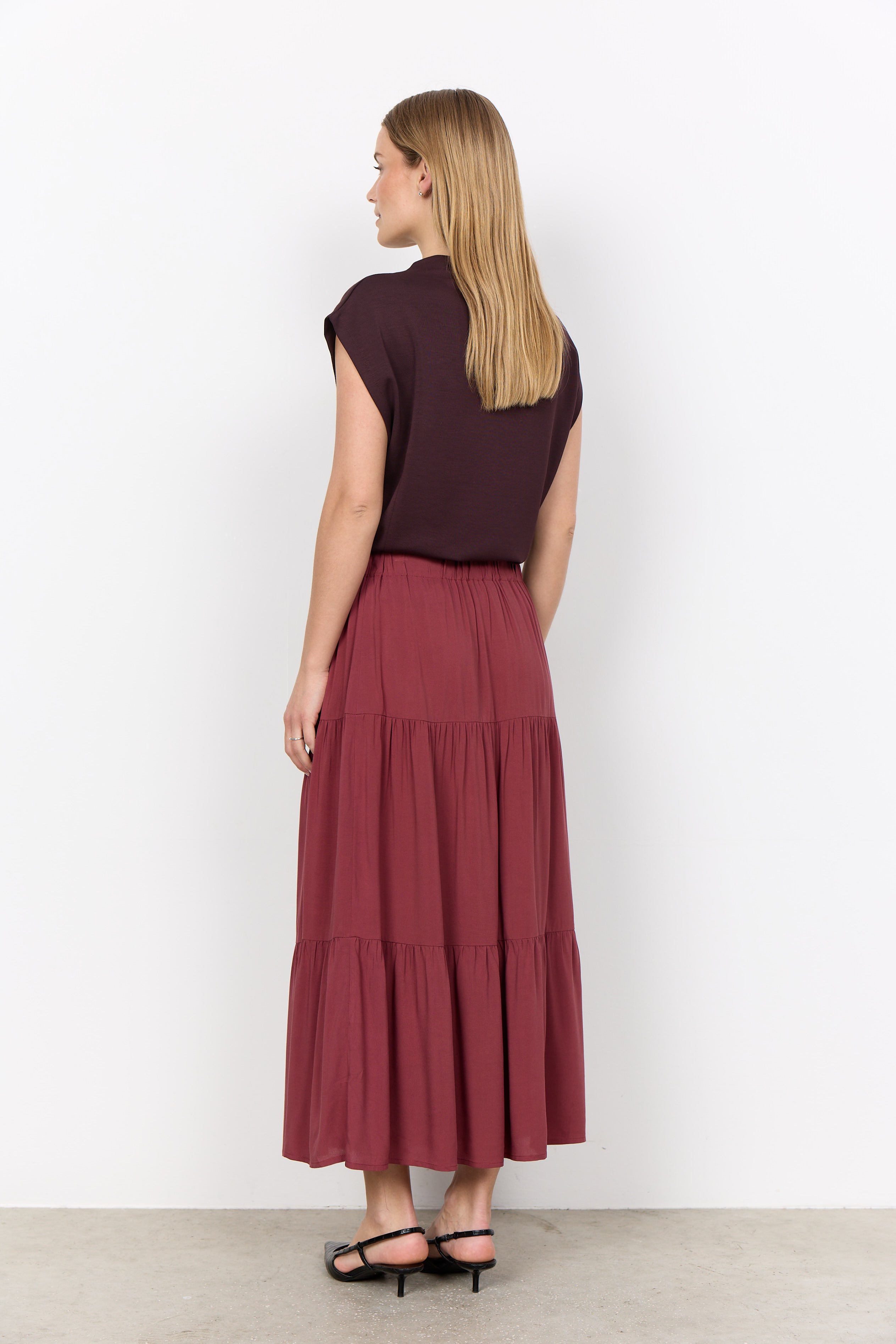 Banu Soft Sleeveless Mock Neck Top