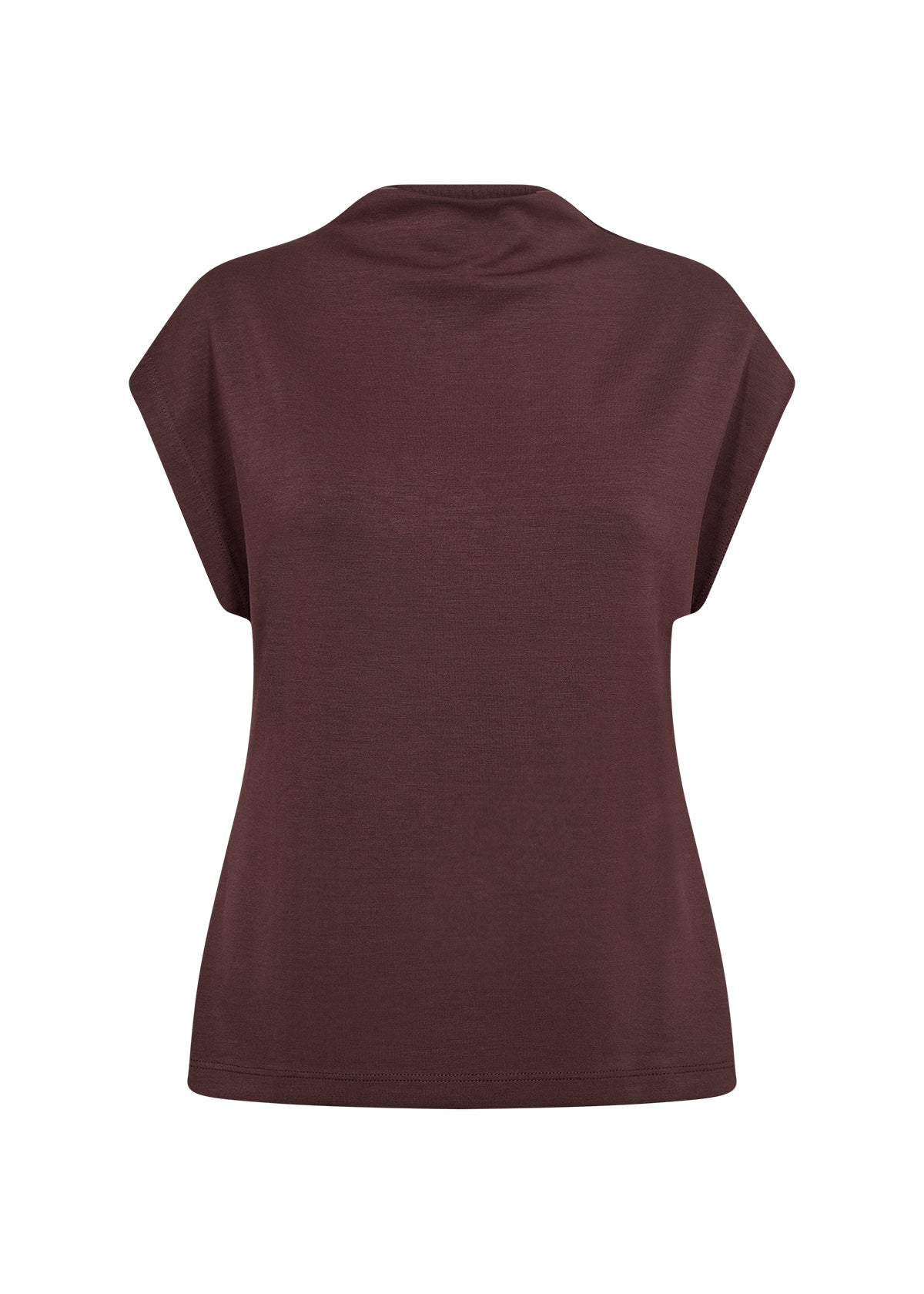 Banu Soft Sleeveless Mock Neck Top