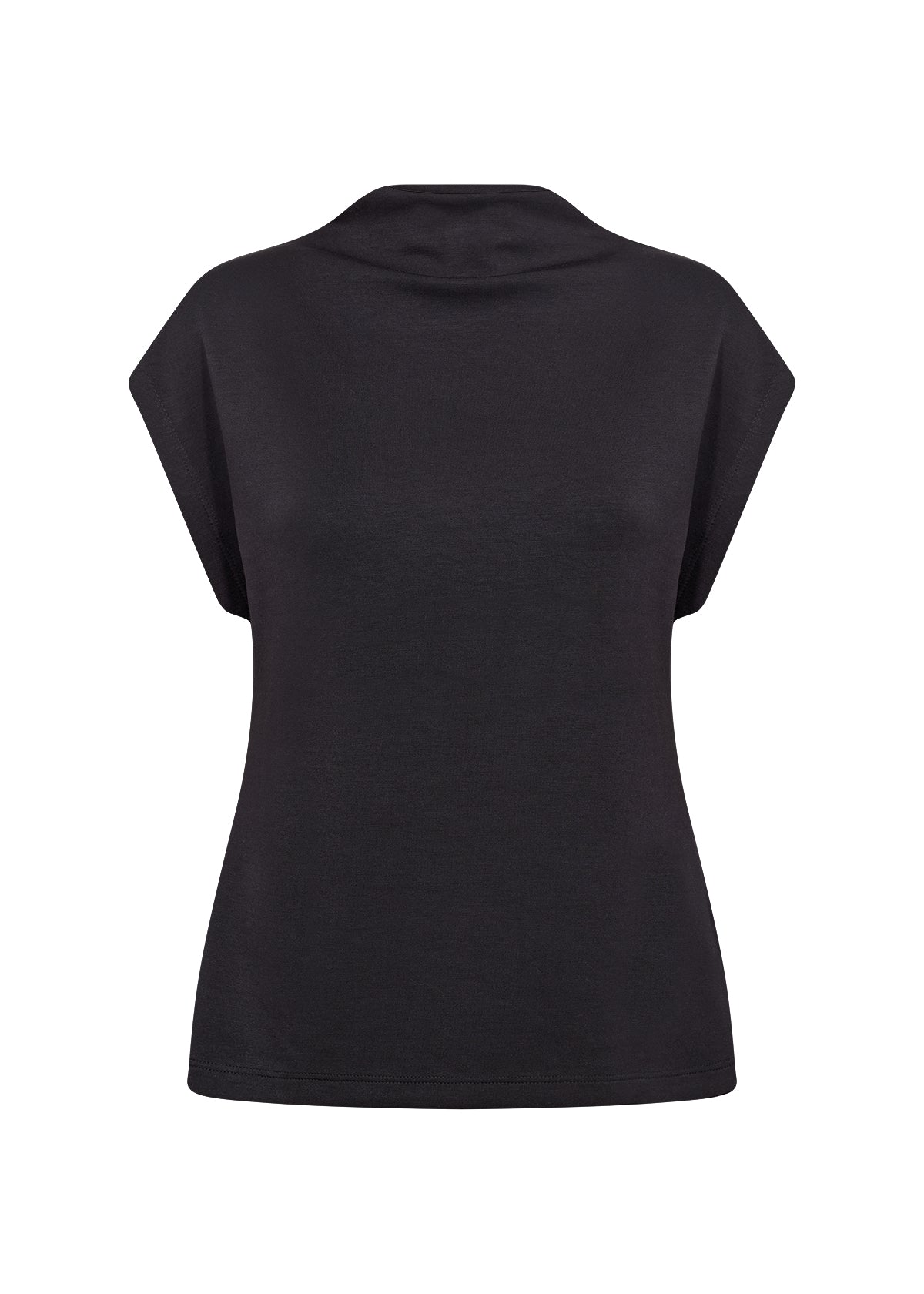 Banu Soft Sleeveless Mock Neck Top