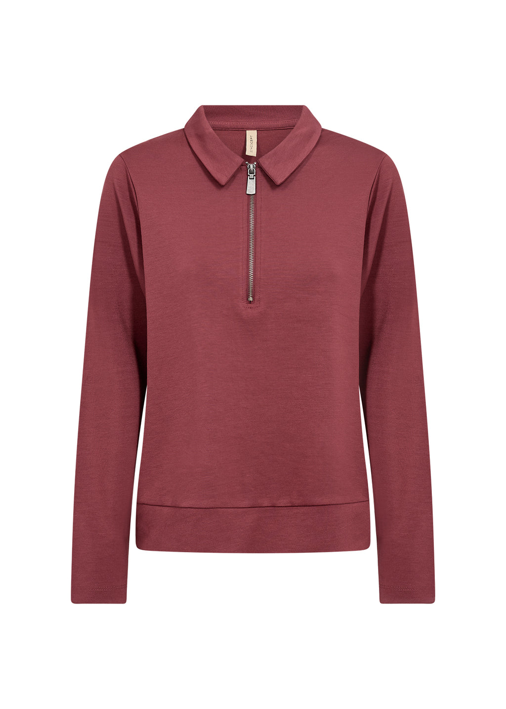 Banu Soft Quarter Zip Long Sleeve Top