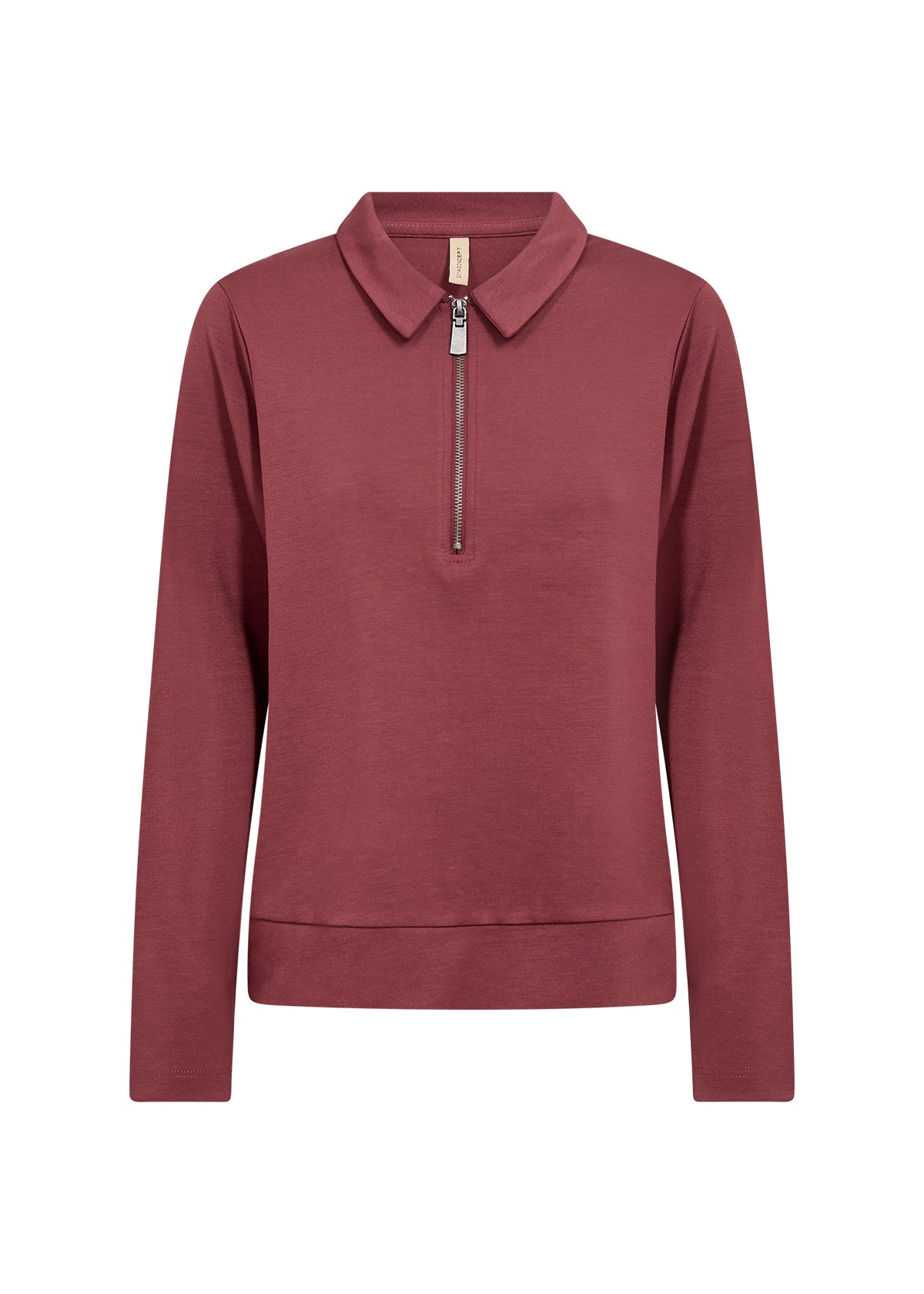 Banu Soft Quarter Zip Long Sleeve Top