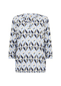 Felicity 3/4 Sleeve Abstract Blouse