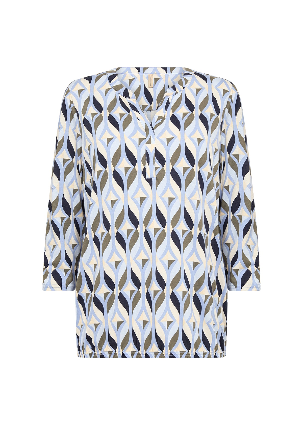Felicity 3/4 Sleeve Abstract Blouse