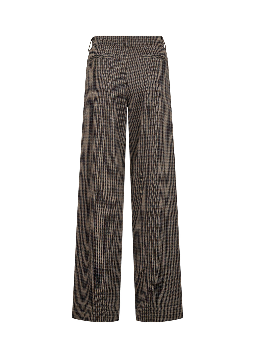 Hekla Wide Leg Plaid Print Trousers