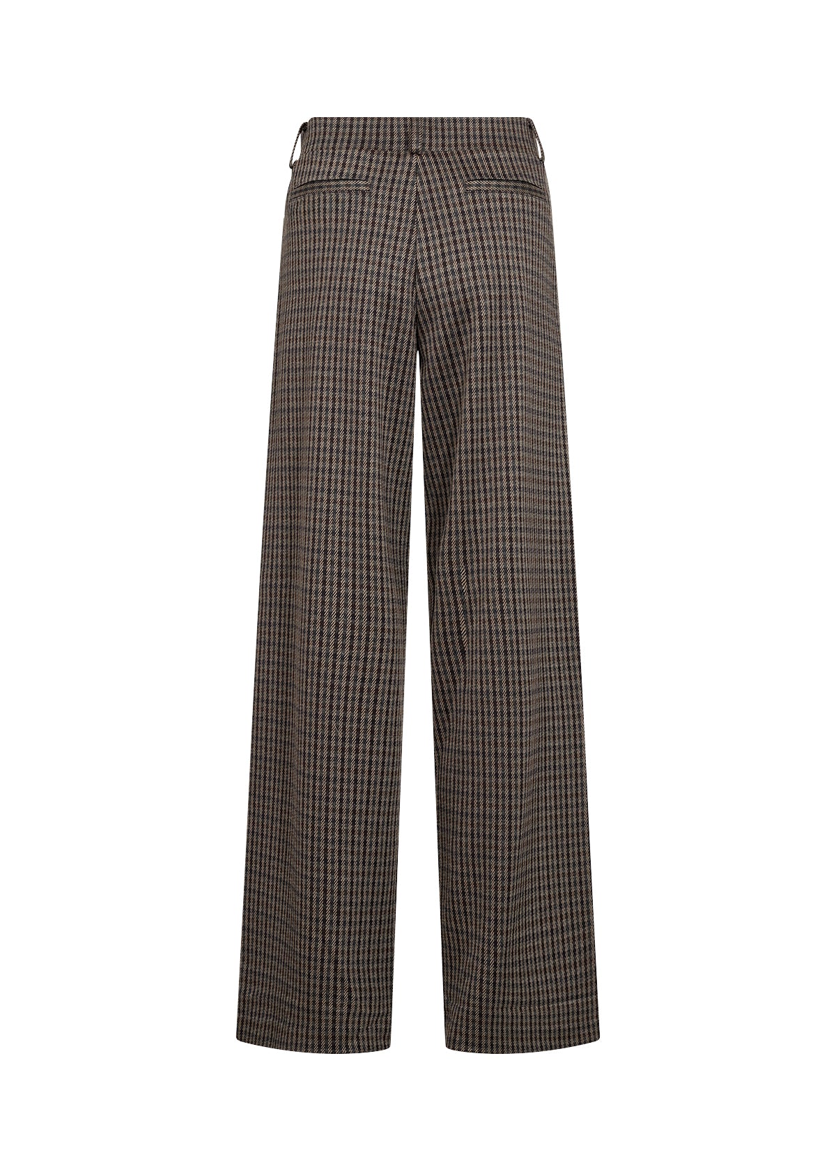 Hekla Wide Leg Plaid Print Trousers