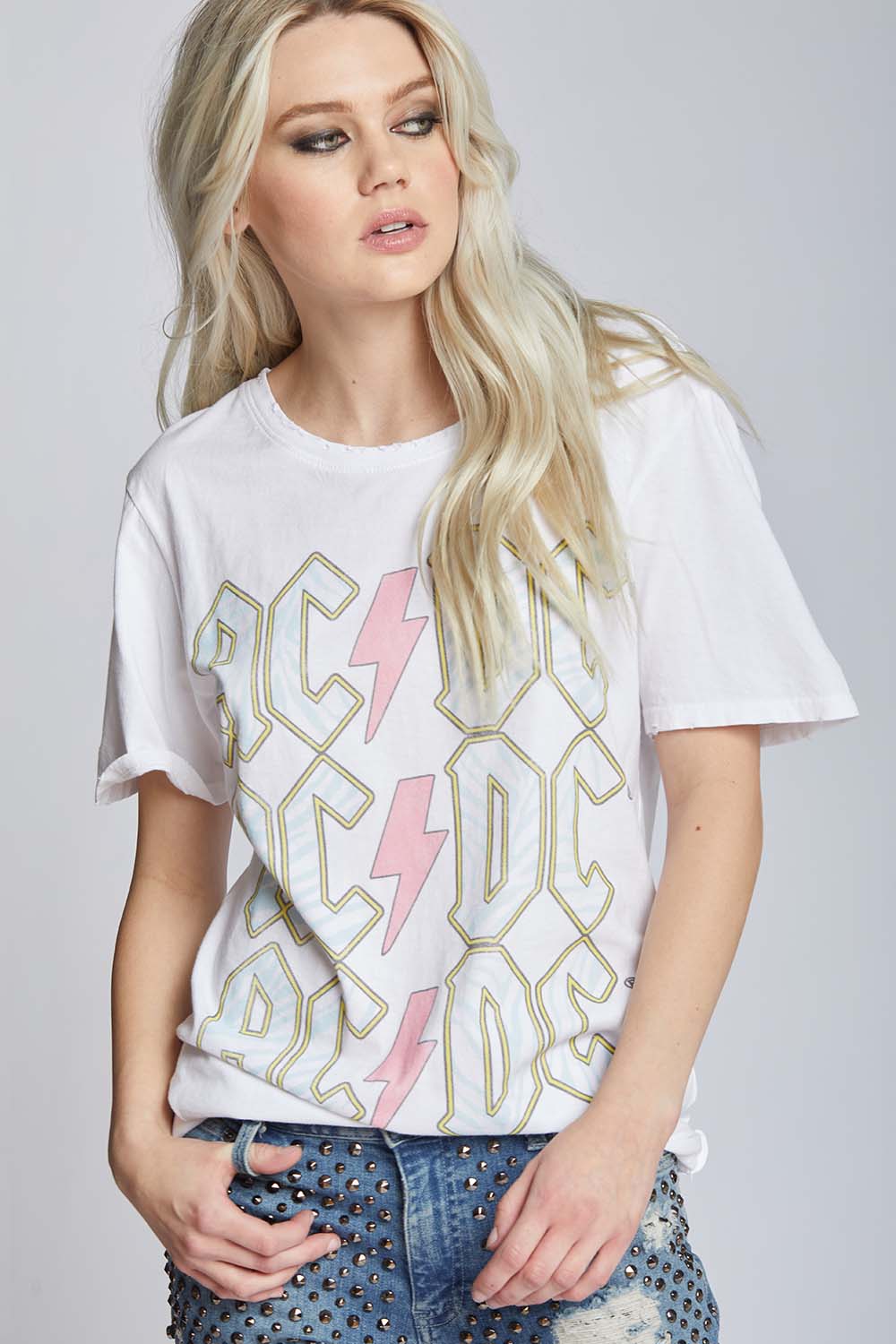 AC/DC Emblem Animal Print Tee – The Paisley Boutique