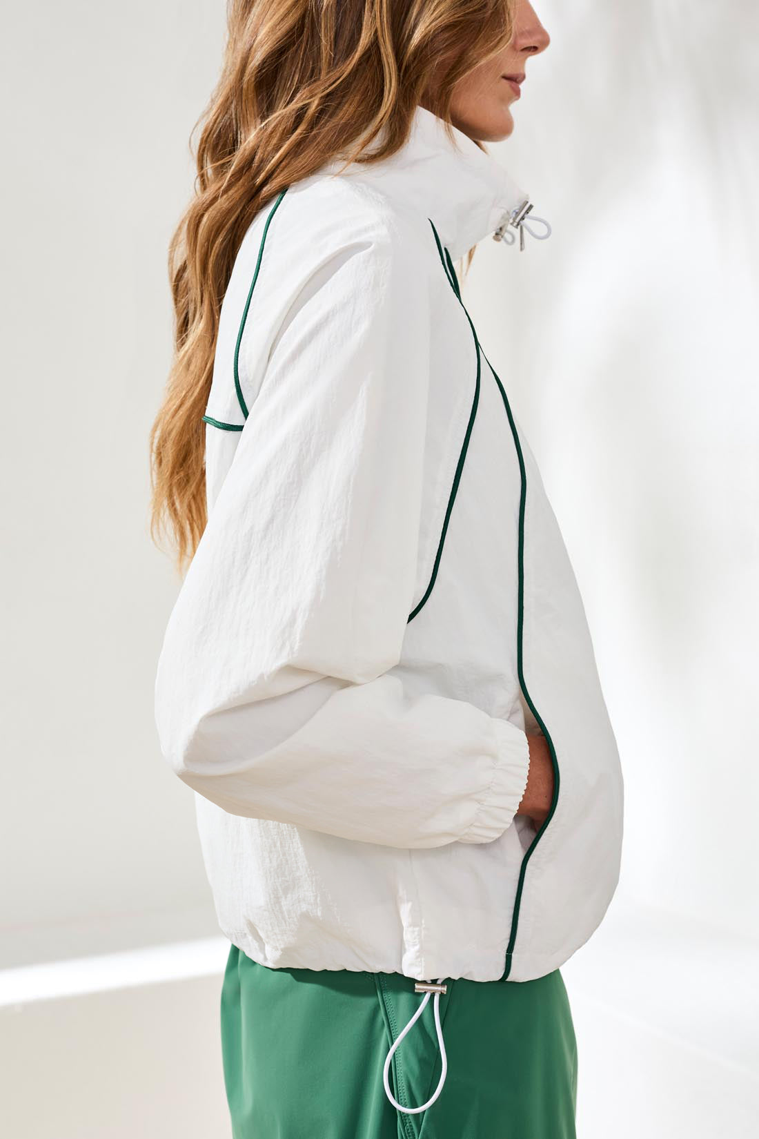 Zip Front Windbreaker Jacket