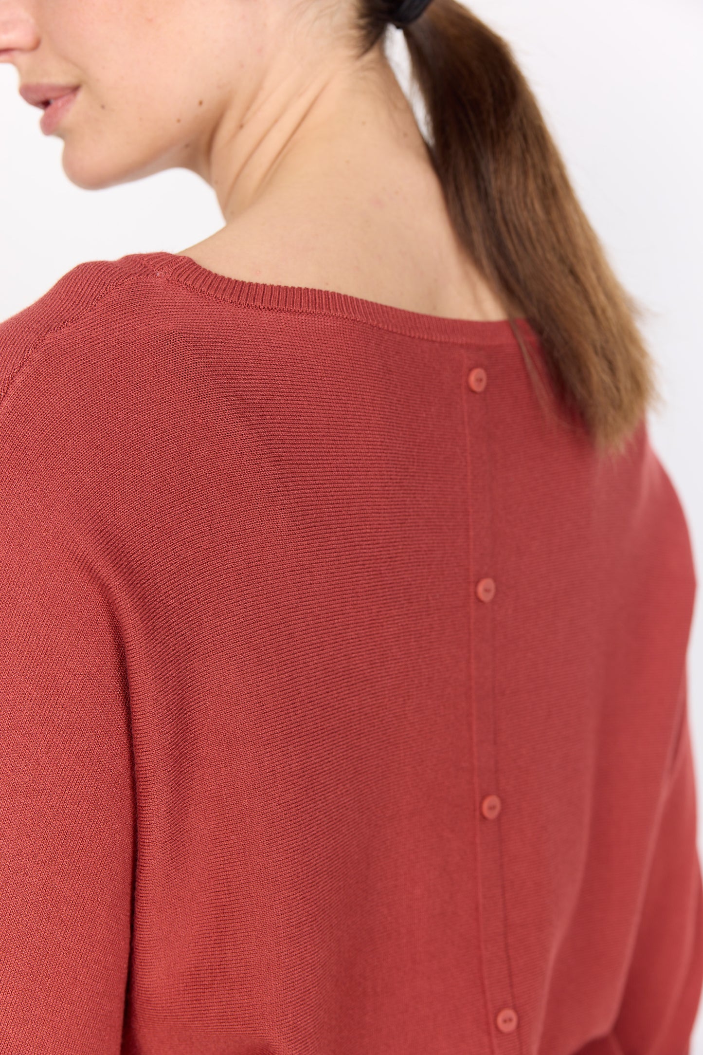 Dollie Back Button Detail Sweater
