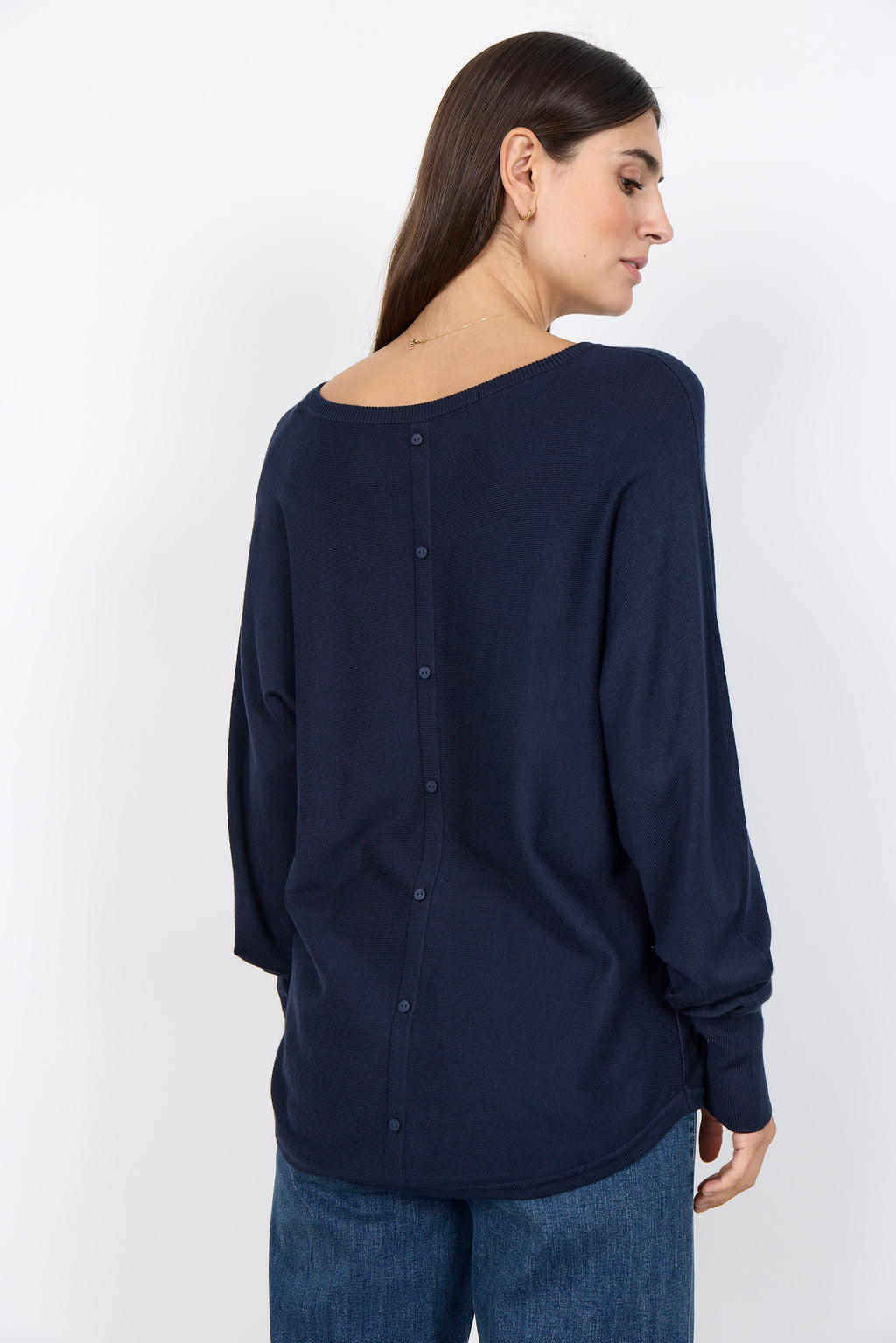 Dollie Back Button Detail Sweater