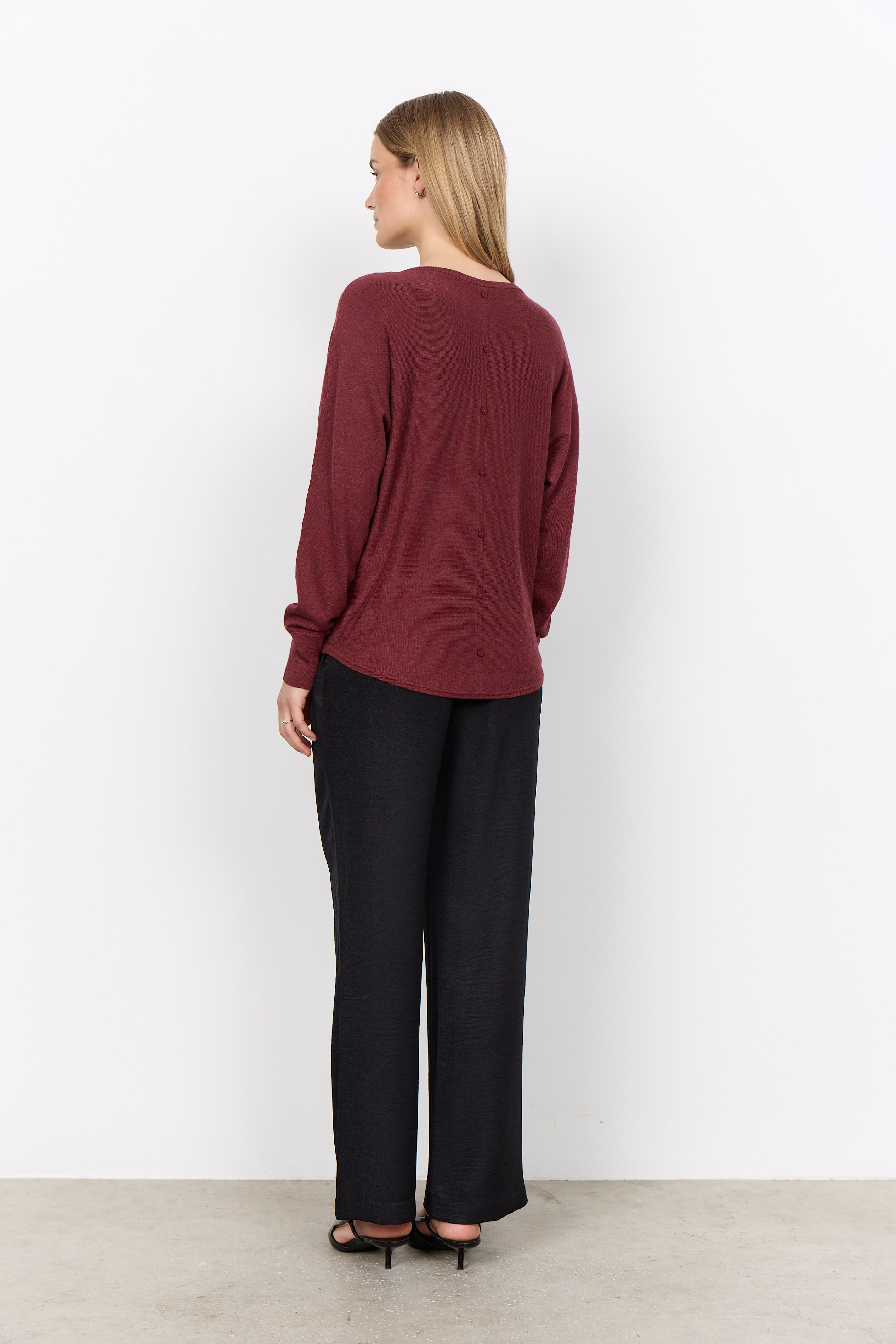 Dollie Back Button Detail Sweater