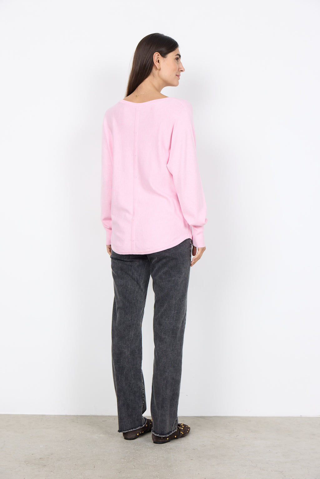 Dollie Back Button Detail Sweater