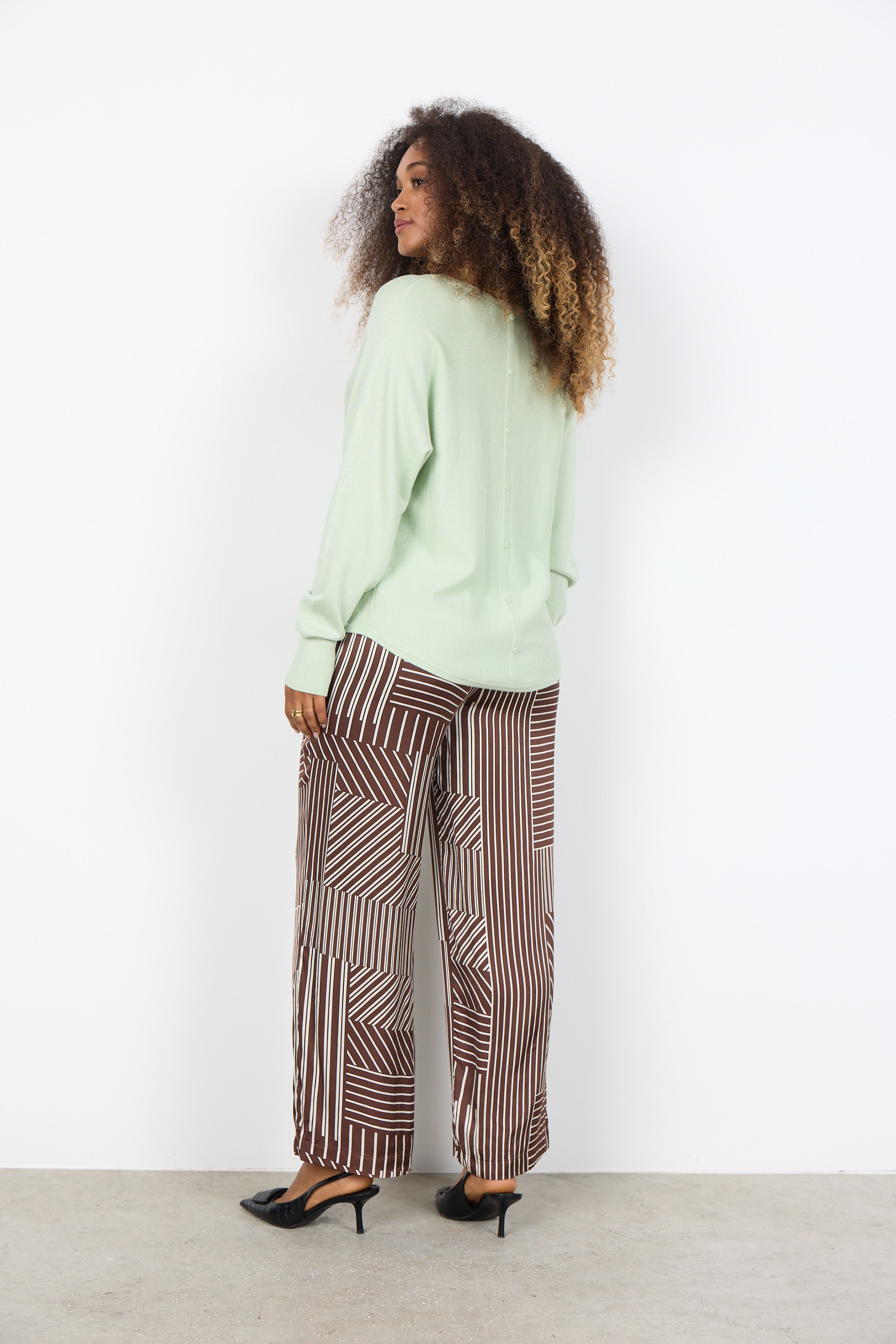 Dollie Back Button Detail Sweater