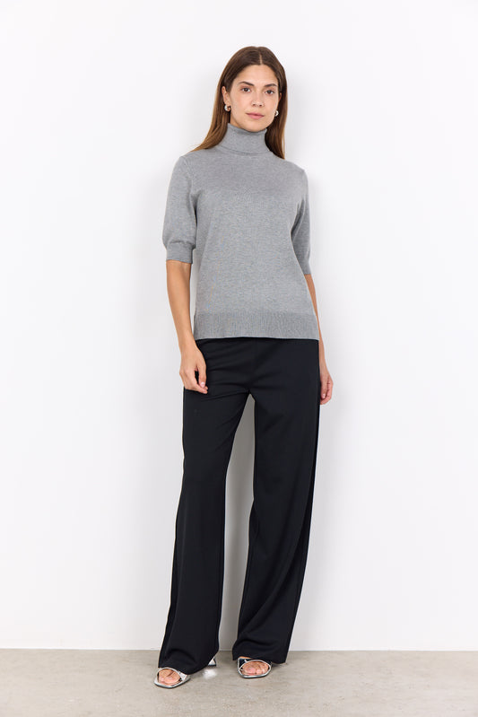 Short Sleeve Turtleneck Top