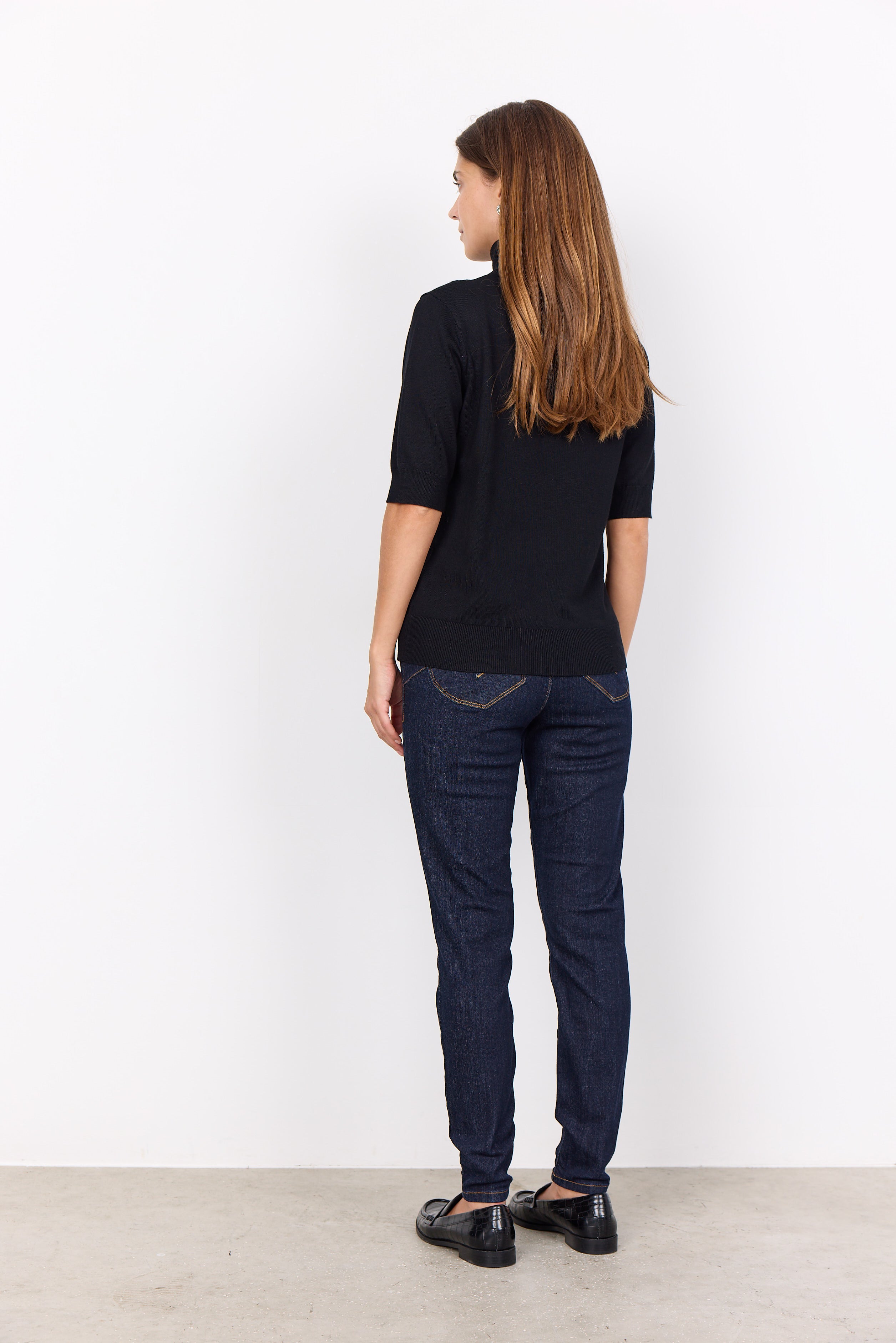 Dollie Short Sleeve Turtle Neck Top
