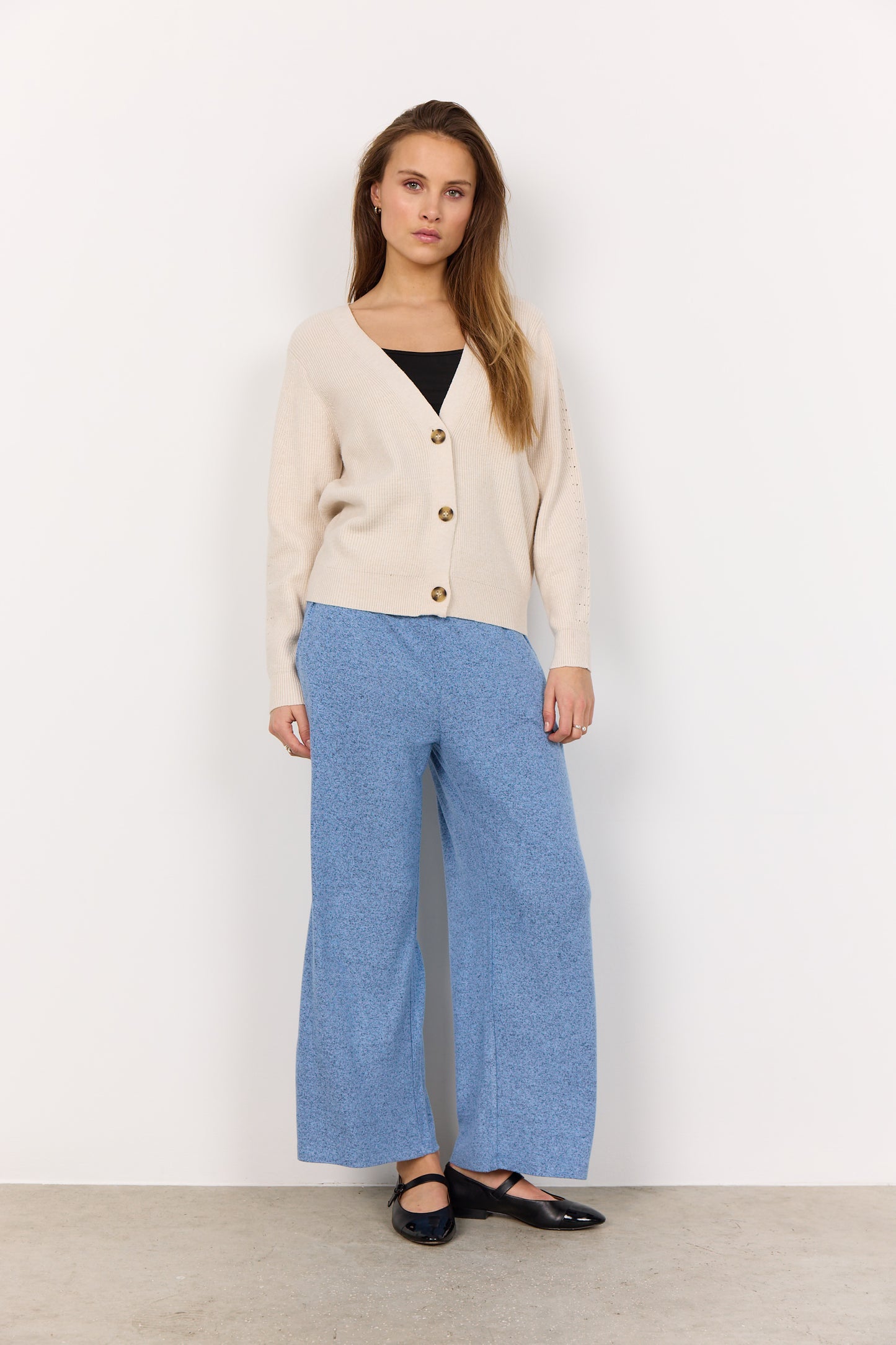 Kanita Button Front V-Neck Cardigan
