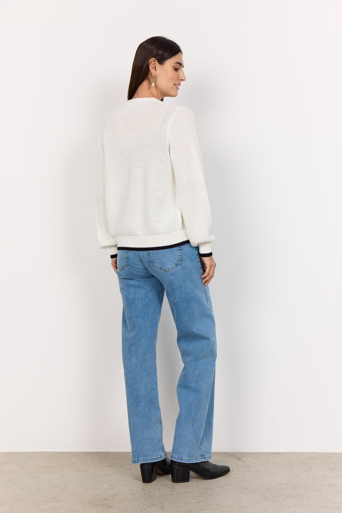 Perry Contrast Cuff Cardigan