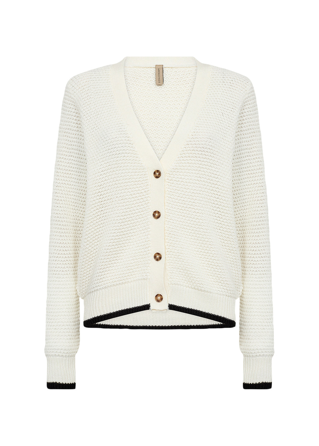 Perry Contrast Cuff Cardigan