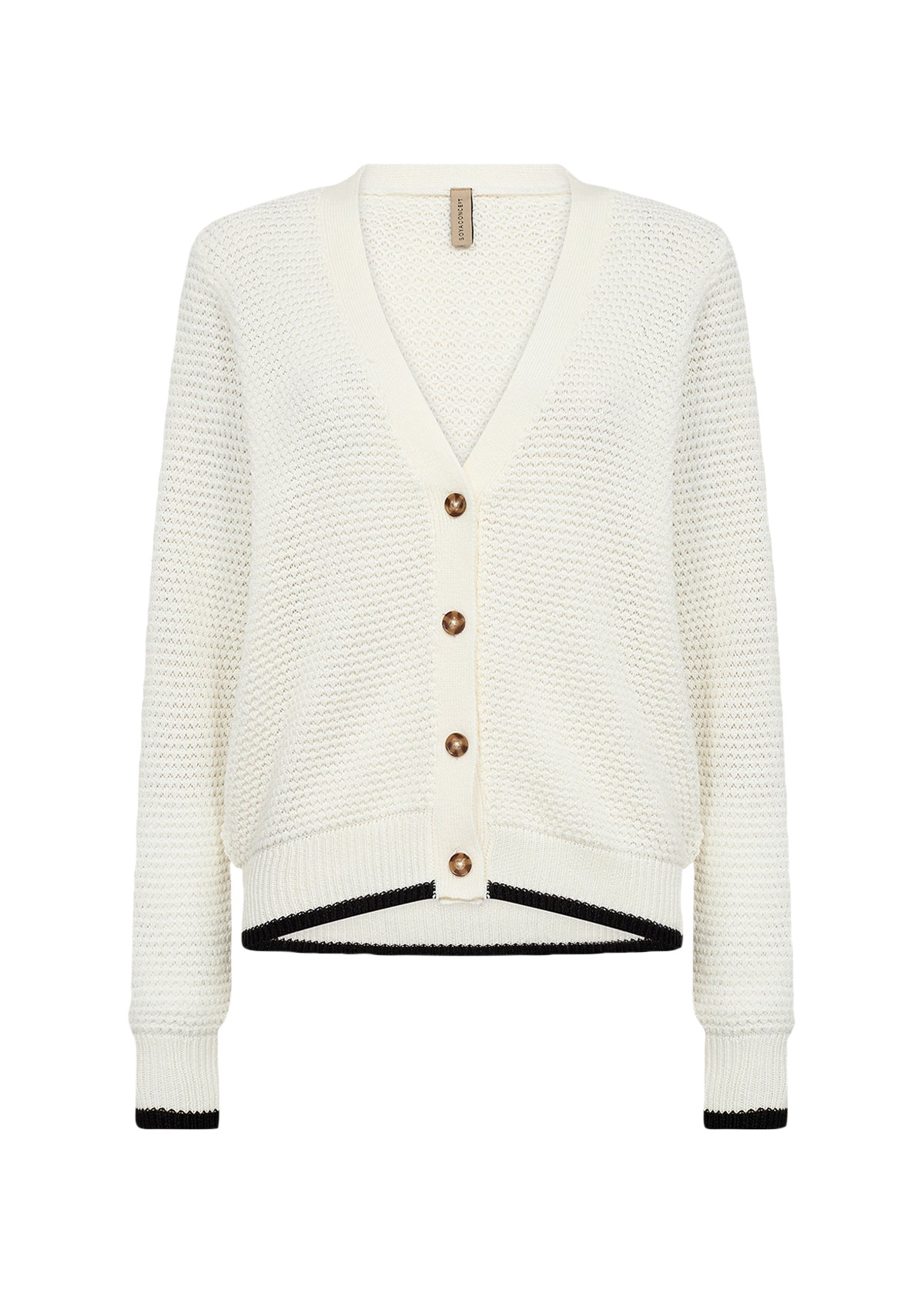 Perry Contrast Cuff Cardigan
