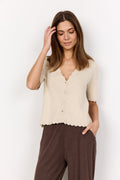 Dollie Scalloped V-Neck Cardigan