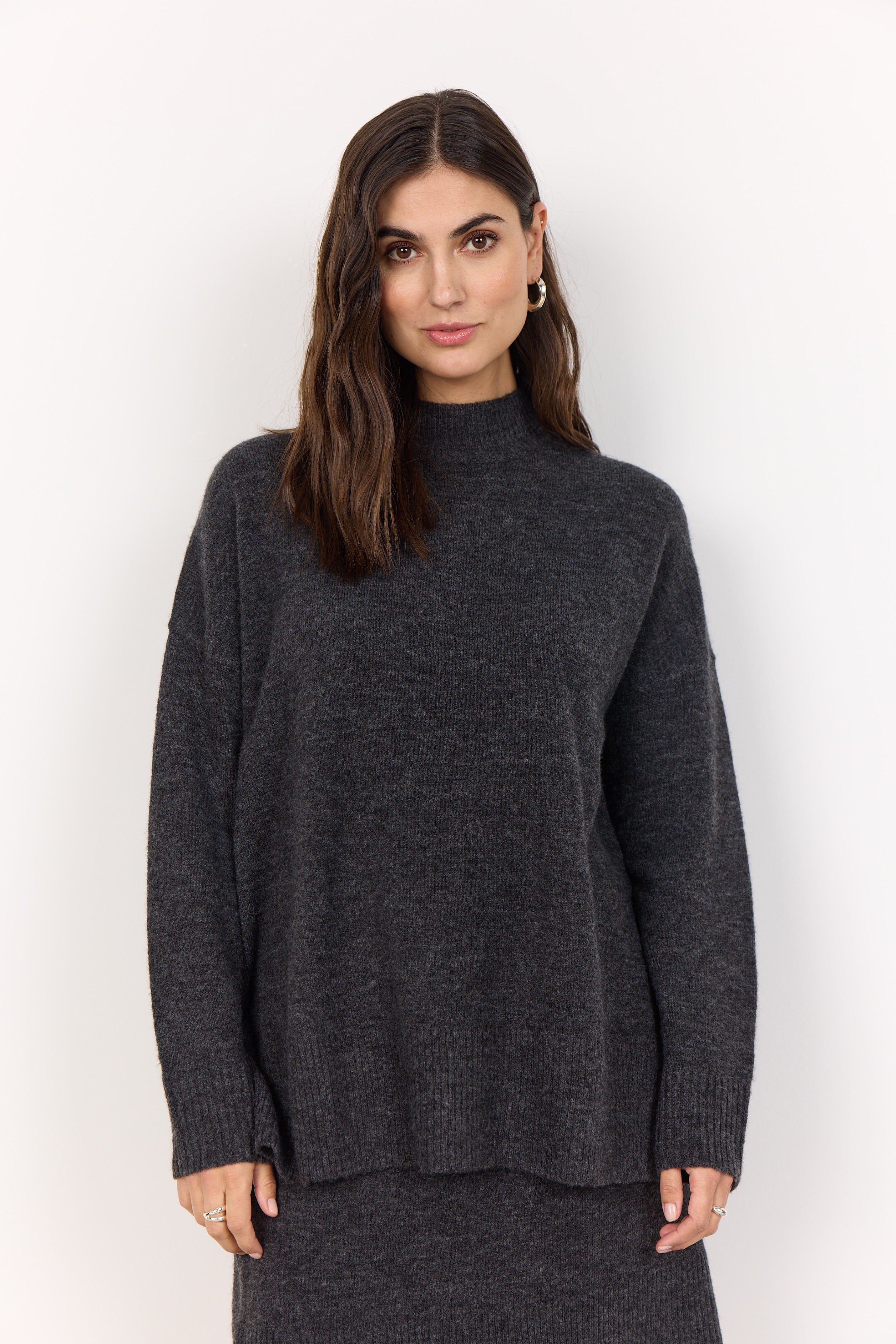 Nessie Relaxed Mock Neck Pullover