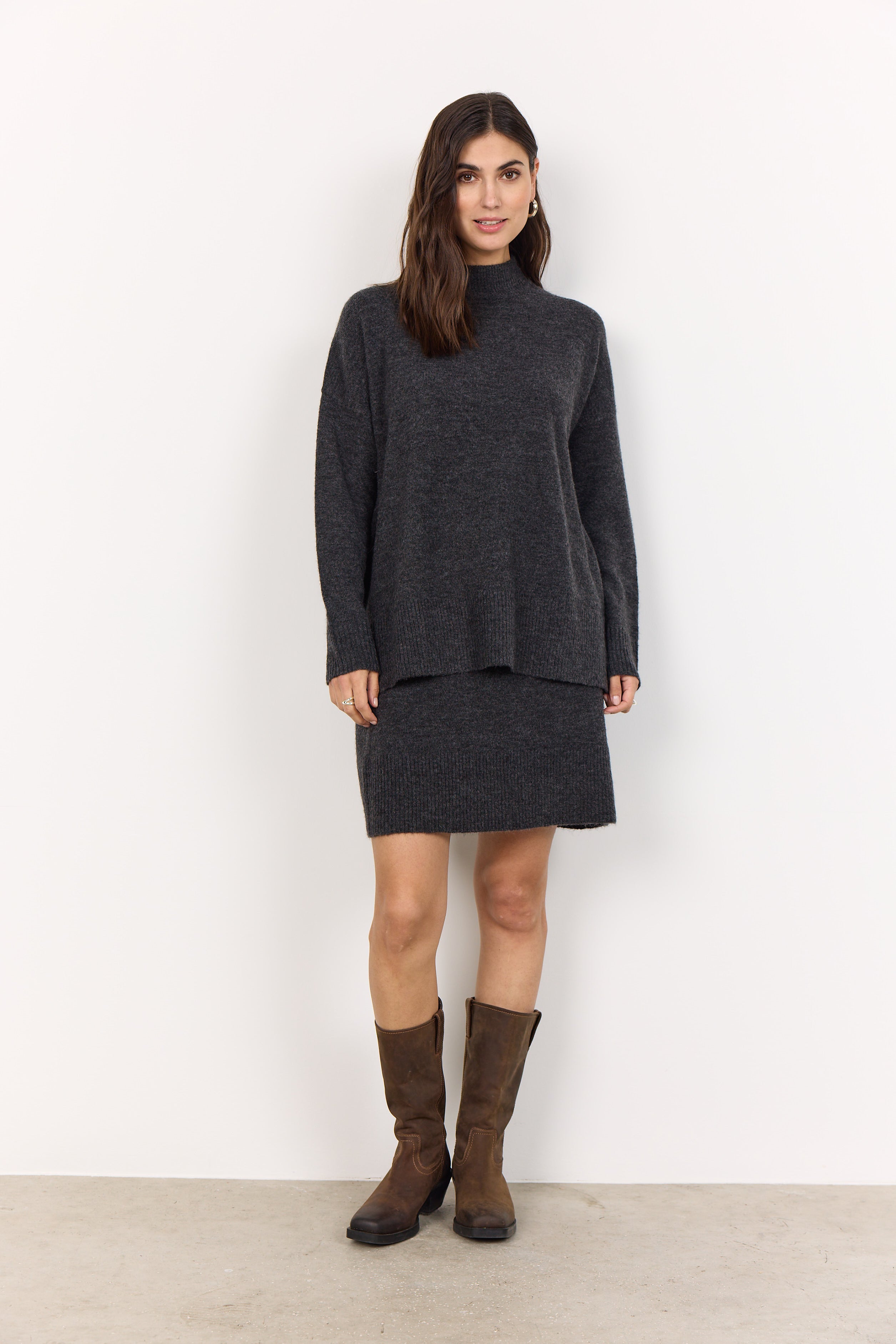 Nessie Relaxed Mock Neck Pullover