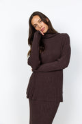Kanita Ribbed Knit Mock Neck Pullover