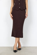 Kanita Ribbed Knit Midi Skirt