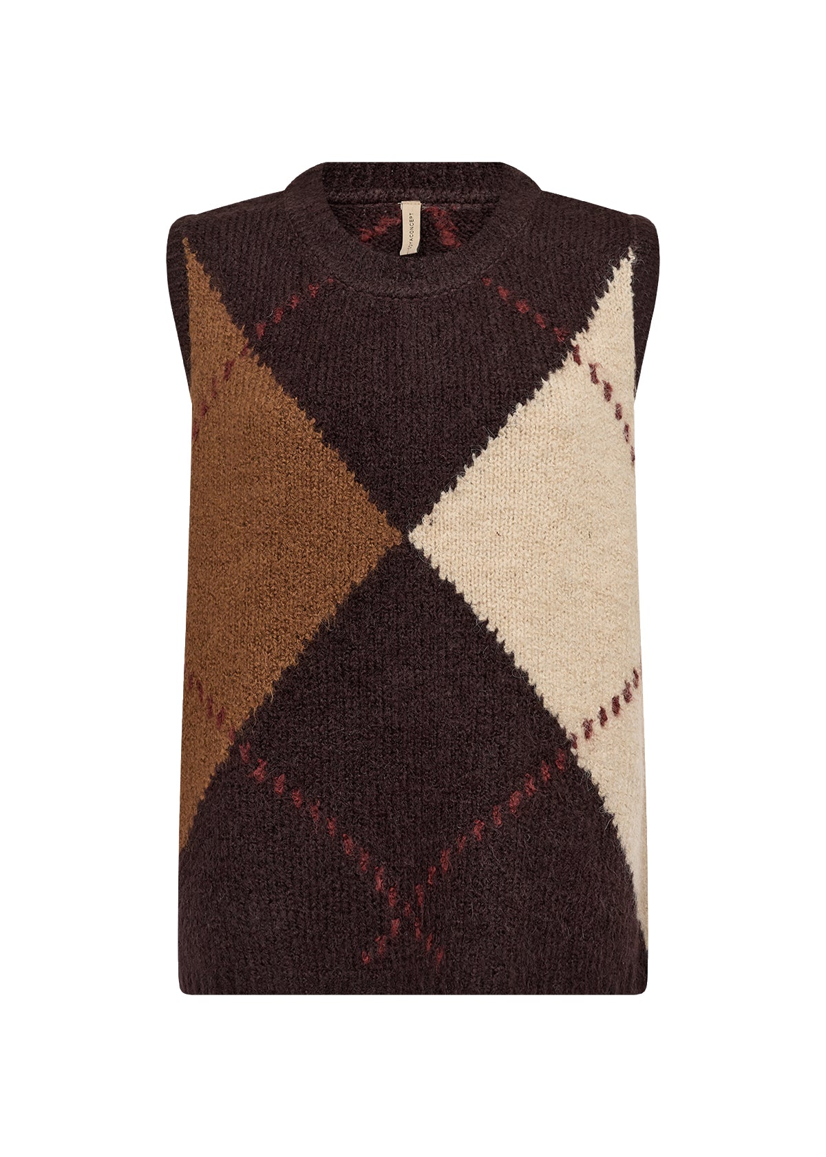 Hacer Argyle Crewneck Sweater Vest