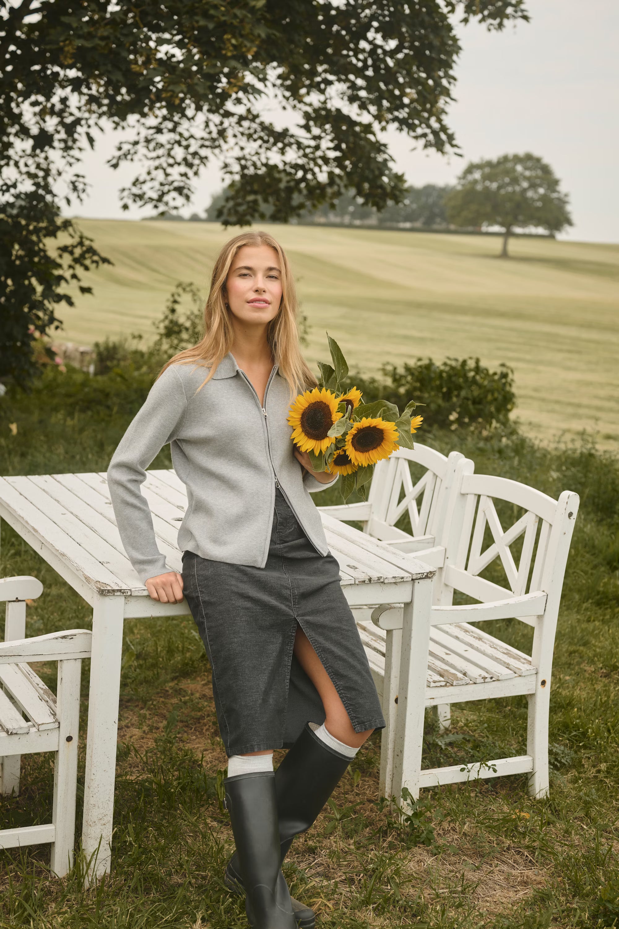 Visja Zip-Up Cardigan