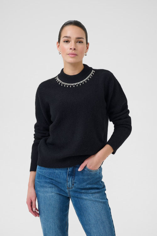 Roxy Gemstone Collar Pullover