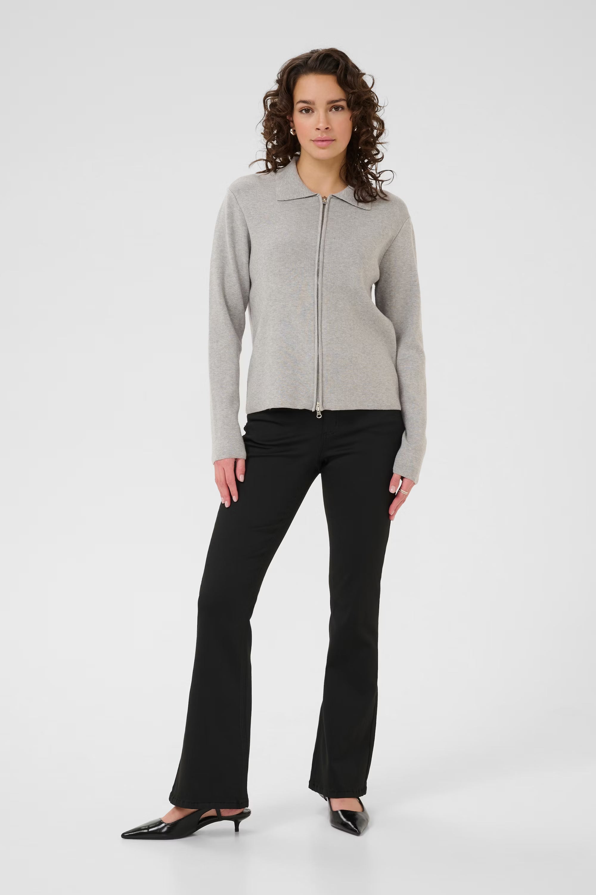 Visja Zip-Up Cardigan