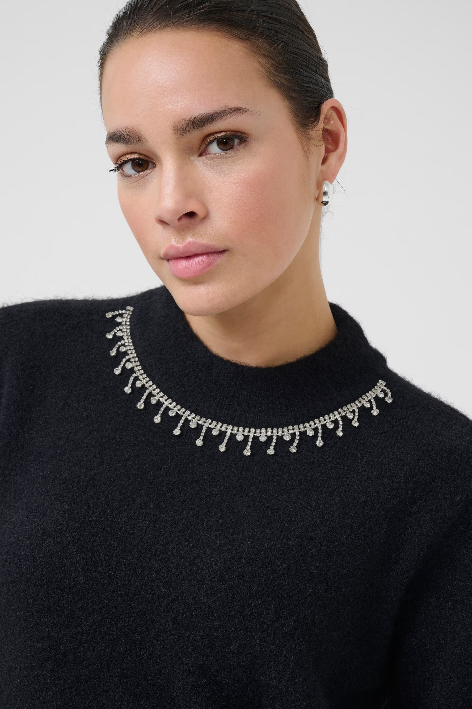 Roxy Gemstone Collar Pullover