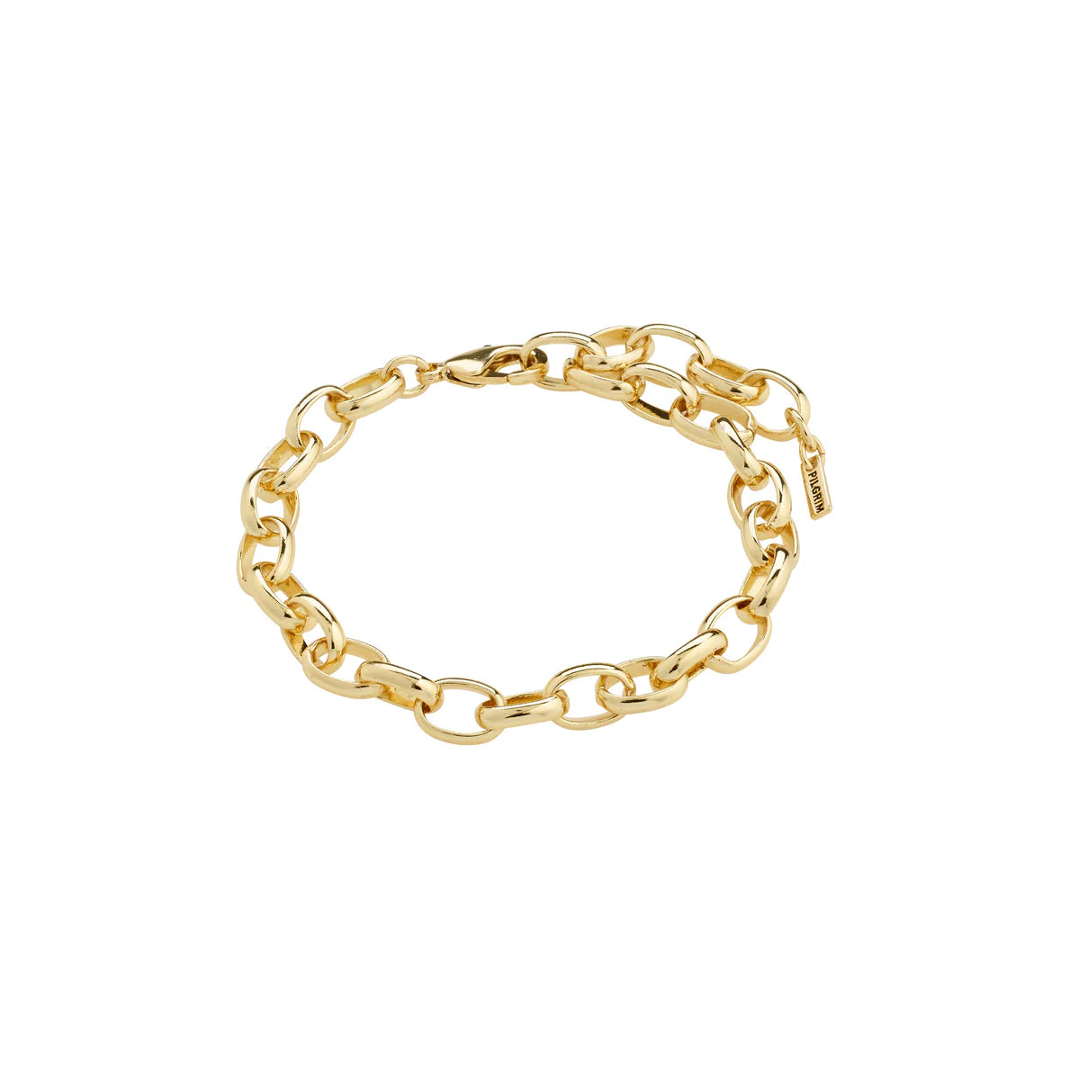 Charm Recycled Cable Chain Bracelet