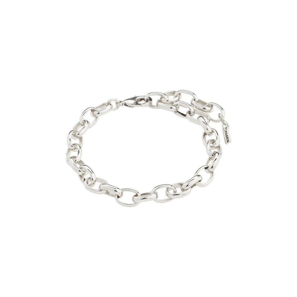 Charm Recycled Cable Chain Bracelet