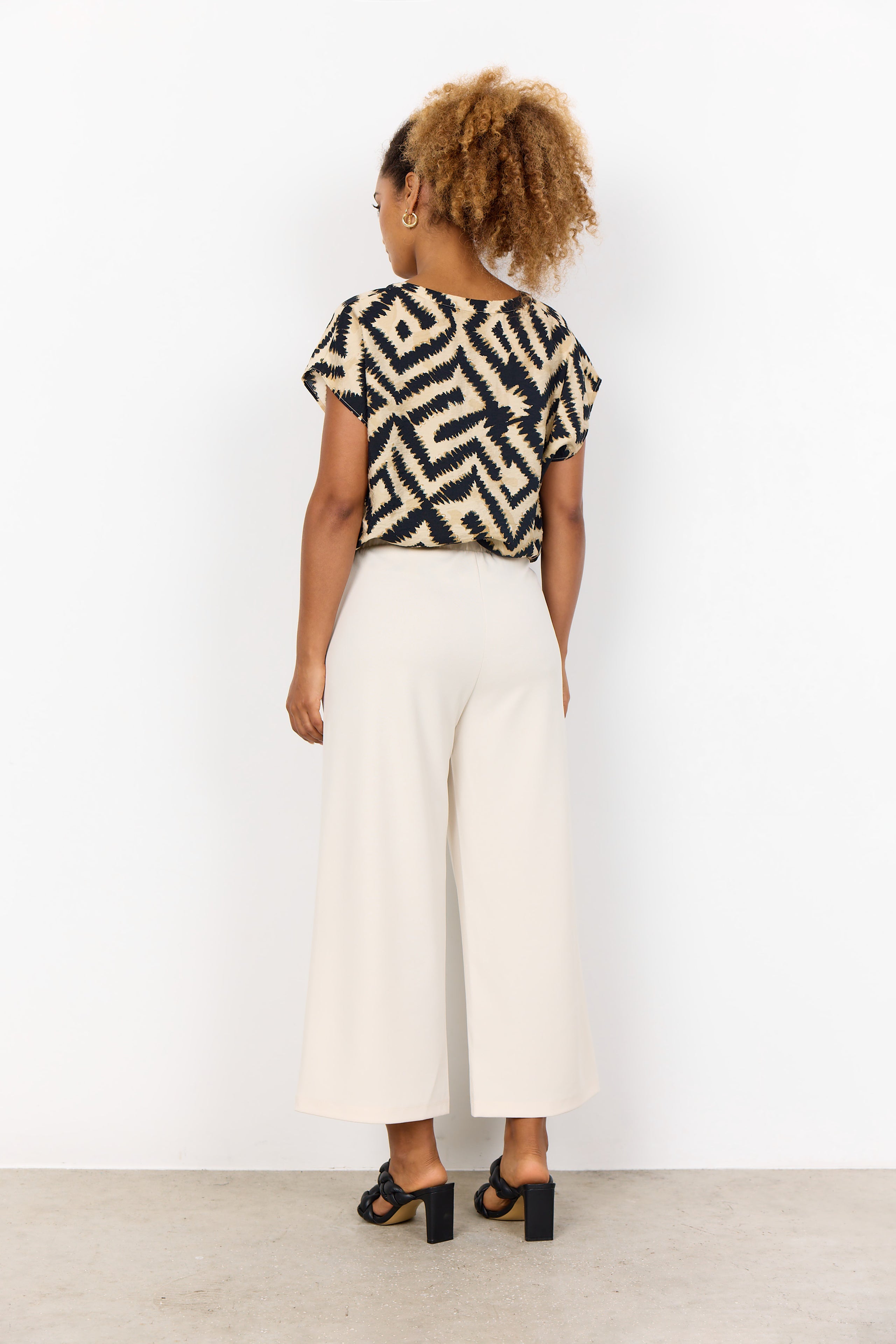 Pixi Geometric Print Blouse