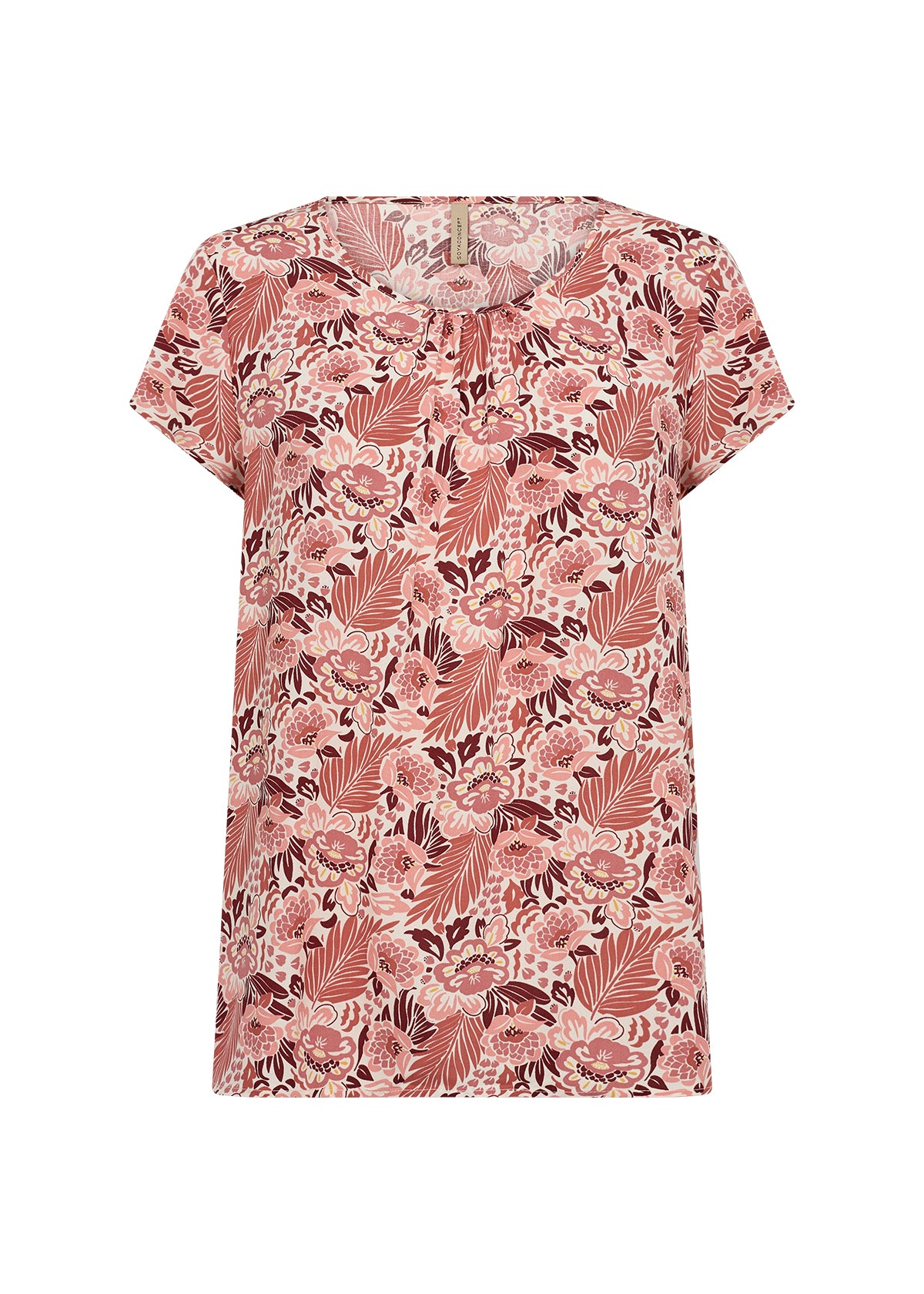 Pearl Short Sleeve Printed Blouse