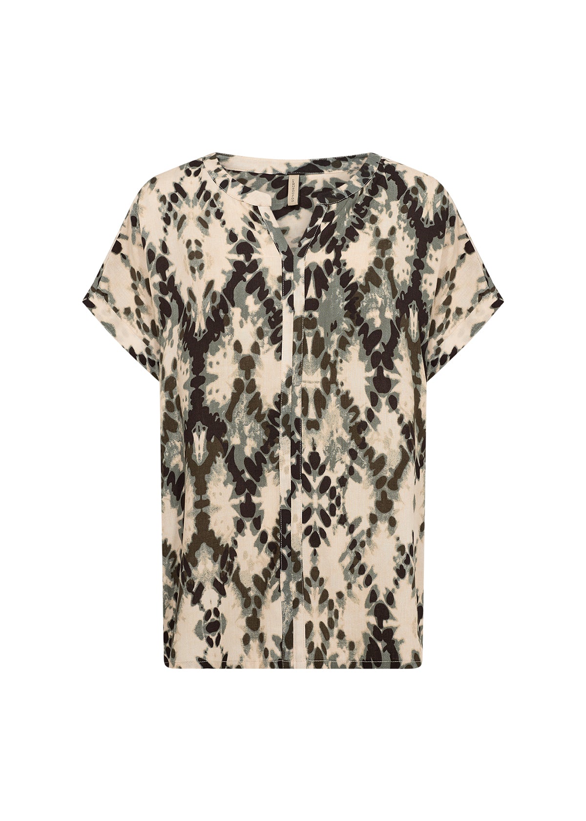 Pontida V-Neck Abstract Blouse