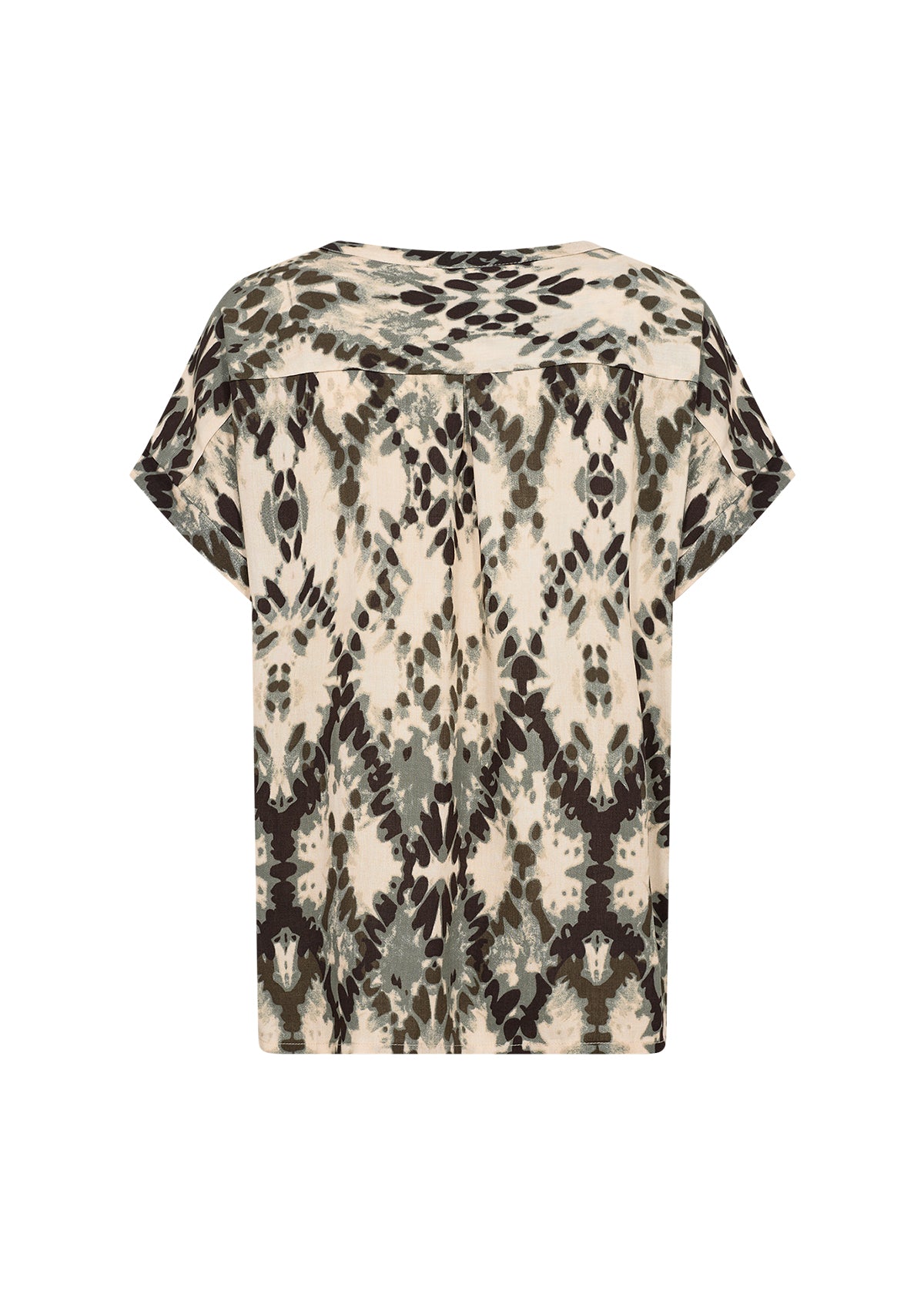 Pontida V-Neck Abstract Blouse