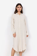Poula Collared Midi Shirt Dress