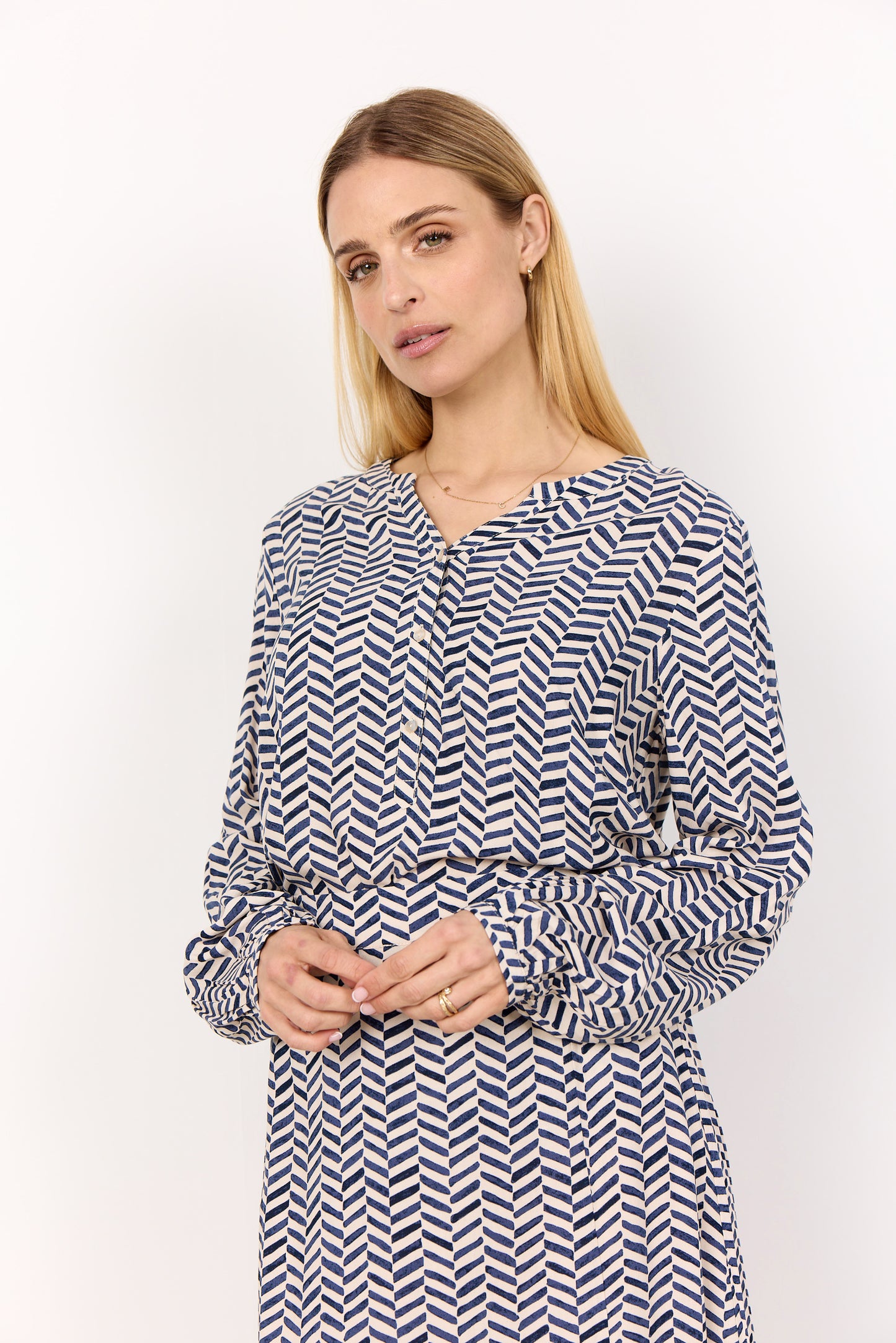 Selia Geometric Print Blouse