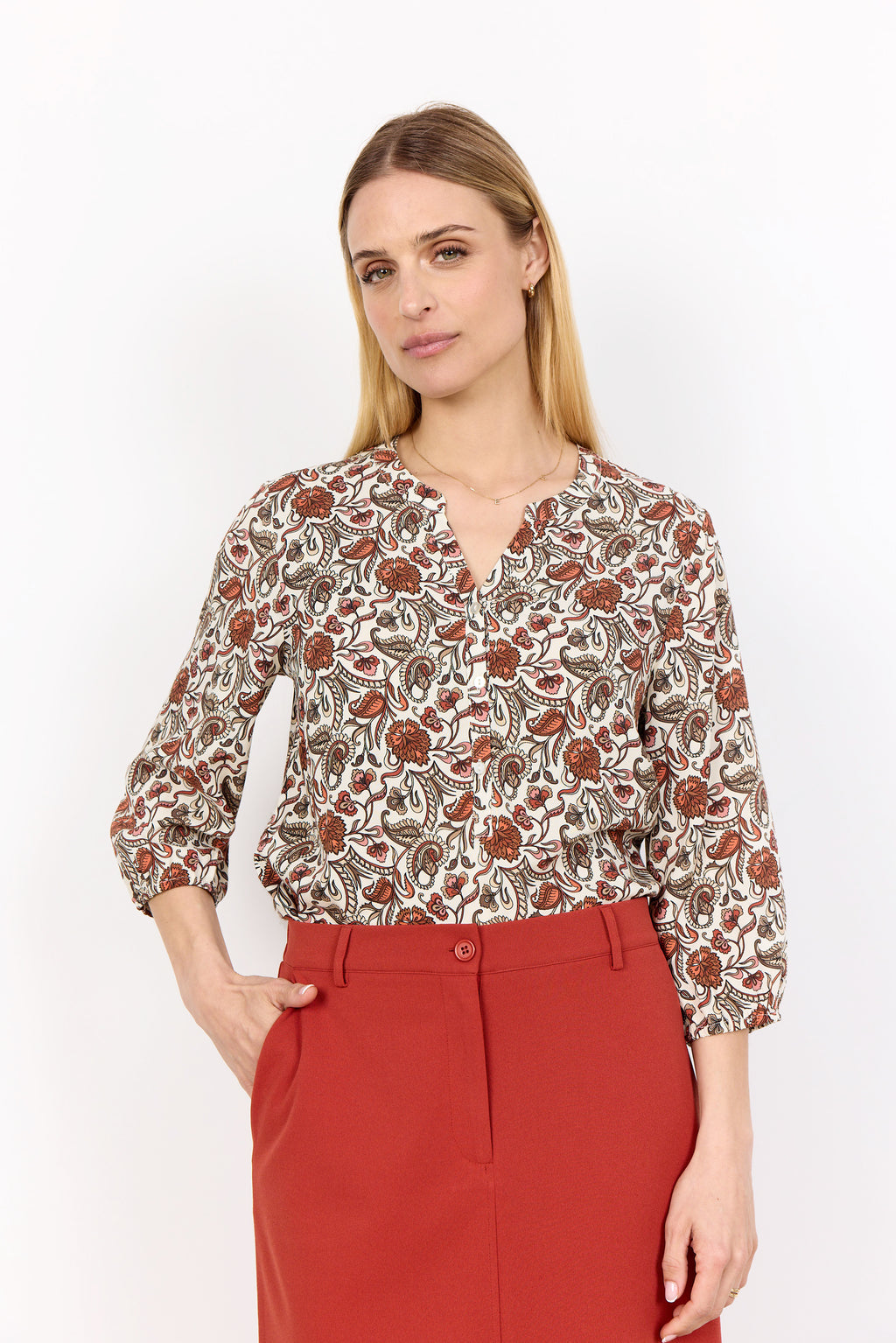 Samea Floral Print Blouse