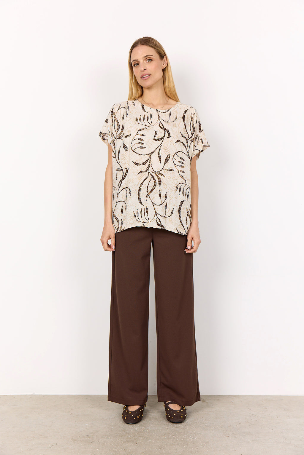 Sabira Mosaic Print Blouse