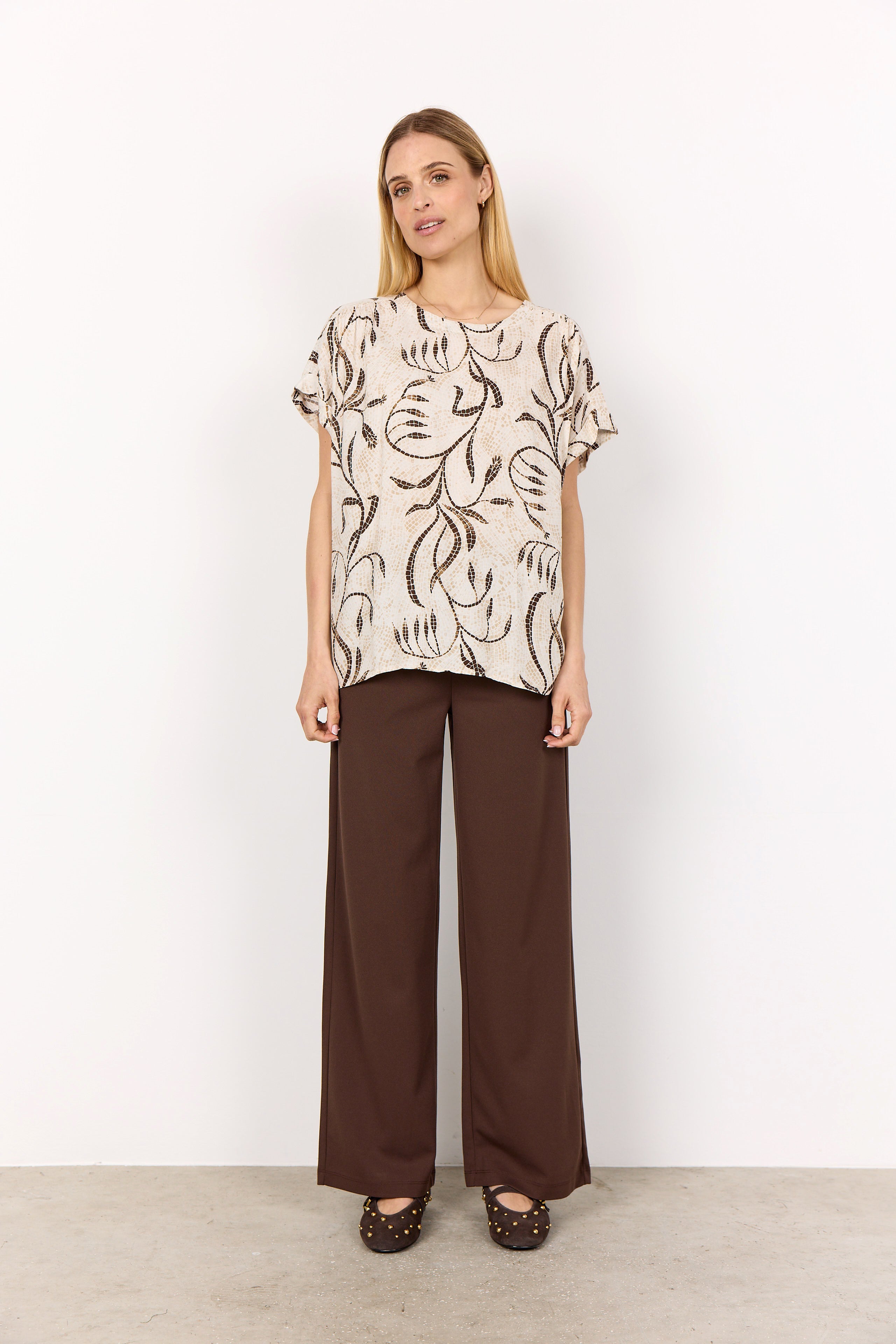 Sabira Mosaic Print Blouse