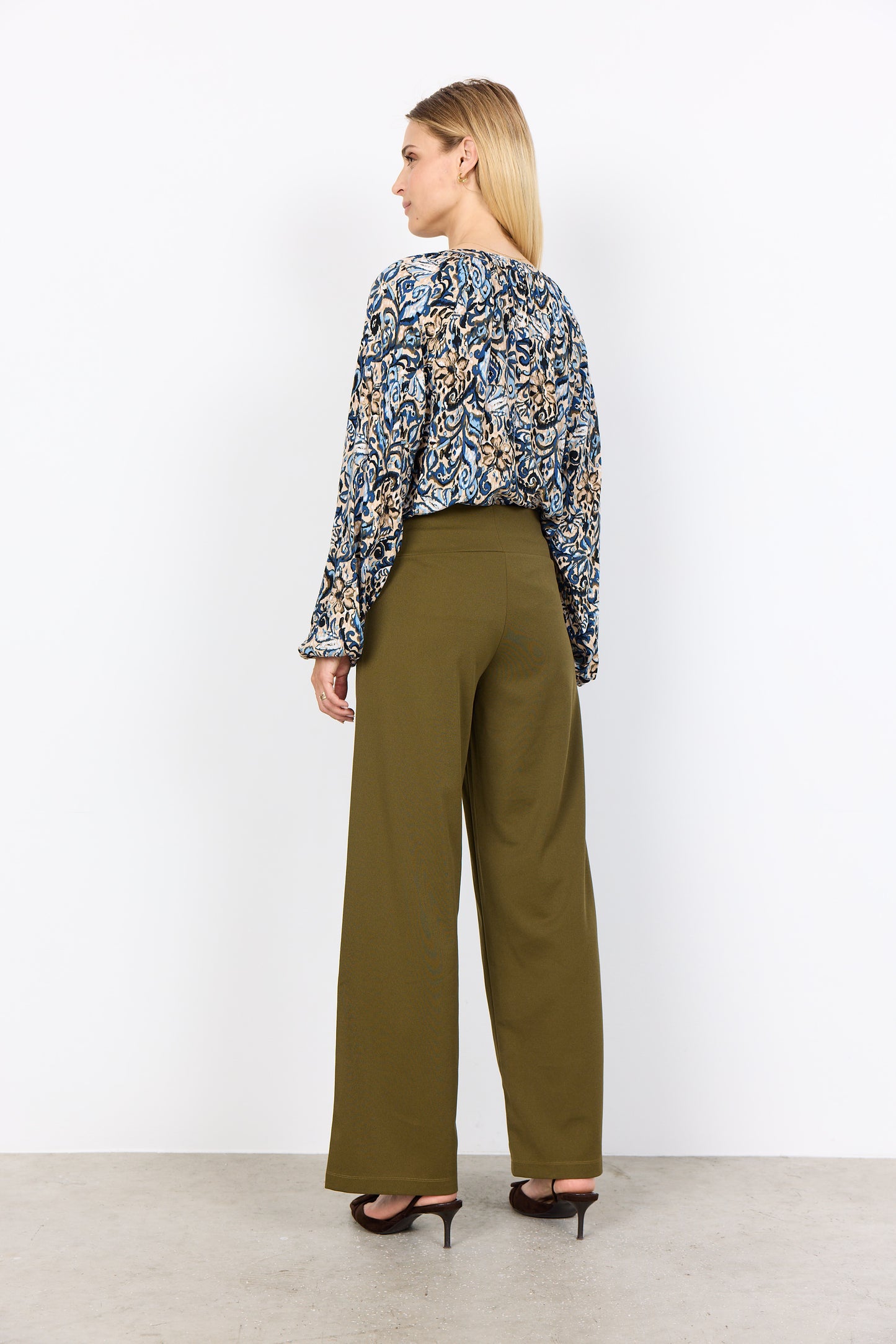 Vava Intricate Print V-Neck Blouse