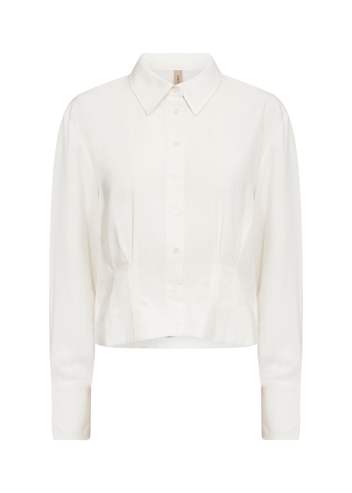 Cala Pleat Detail Button-Up Shirt