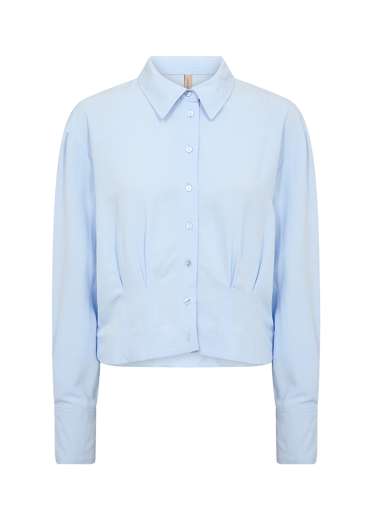 Cala Pleat Detail Button-Up Shirt