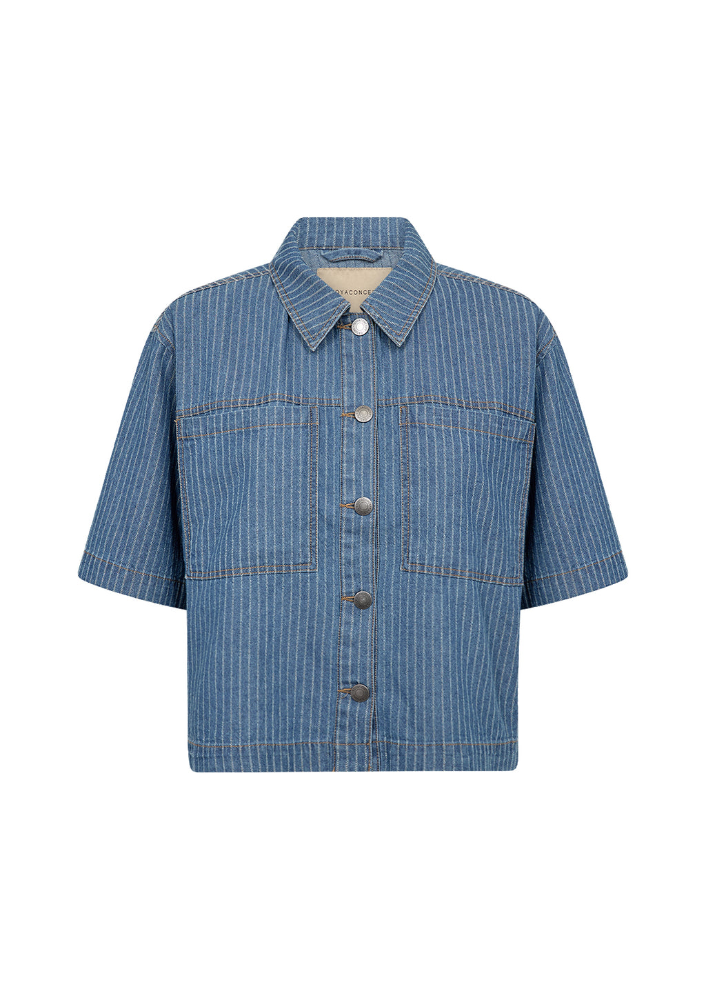 Caisho Pinstripe Denim Shirt