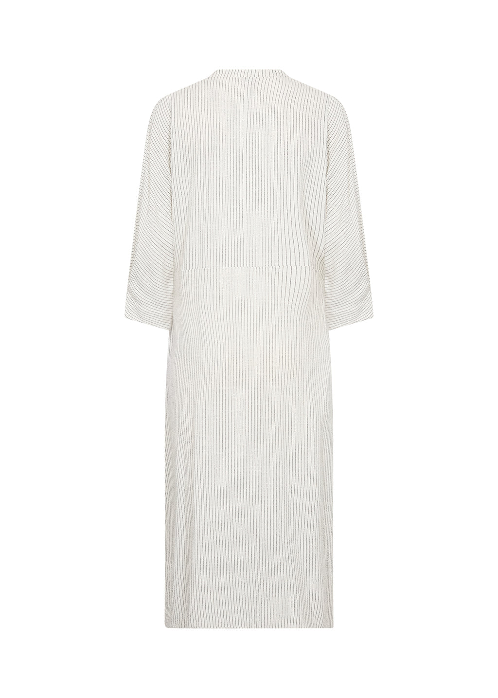 Cannie Linen Blend 3/4 Sleeve Midi Dress