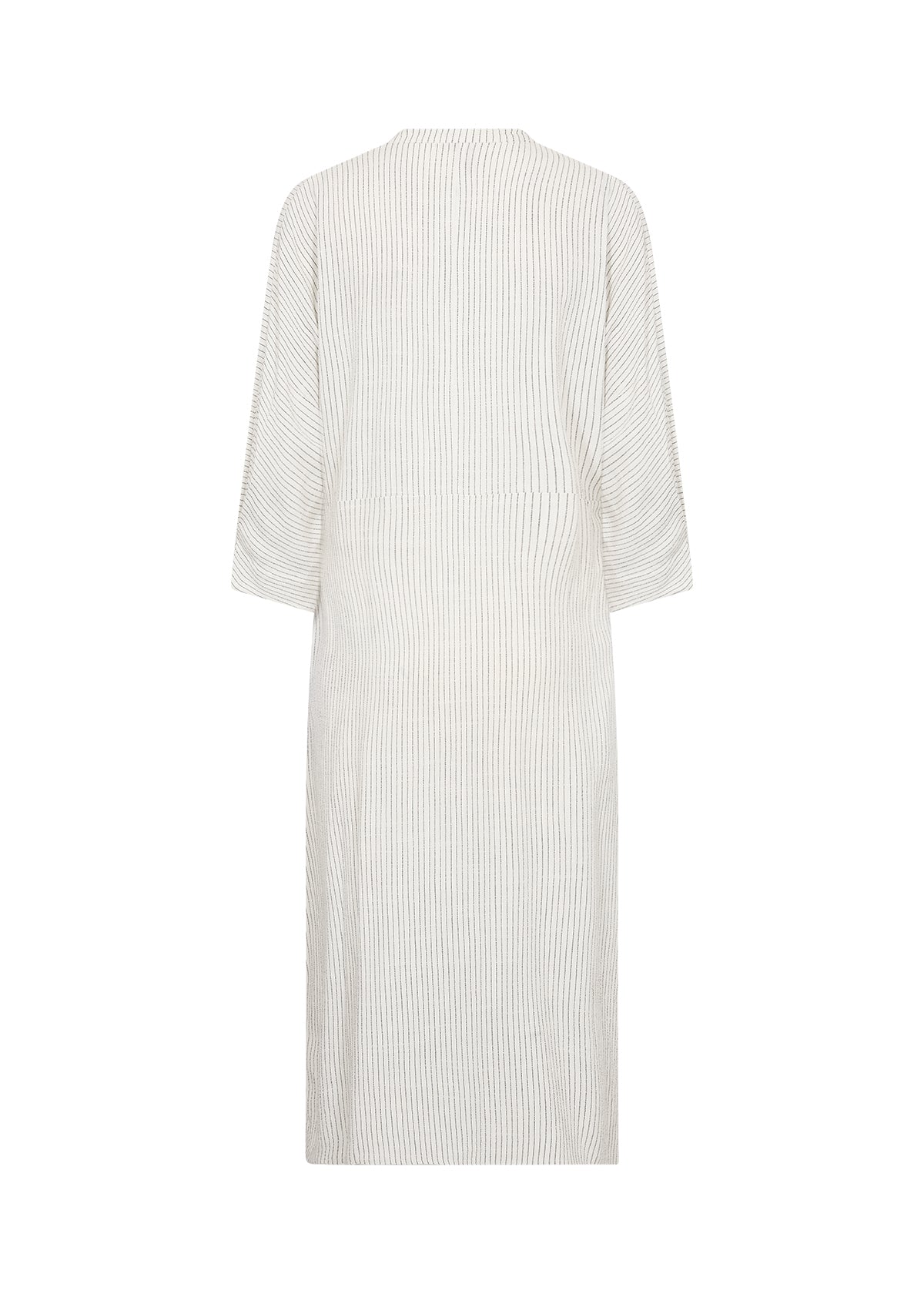Cannie Linen Blend 3/4 Sleeve Midi Dress