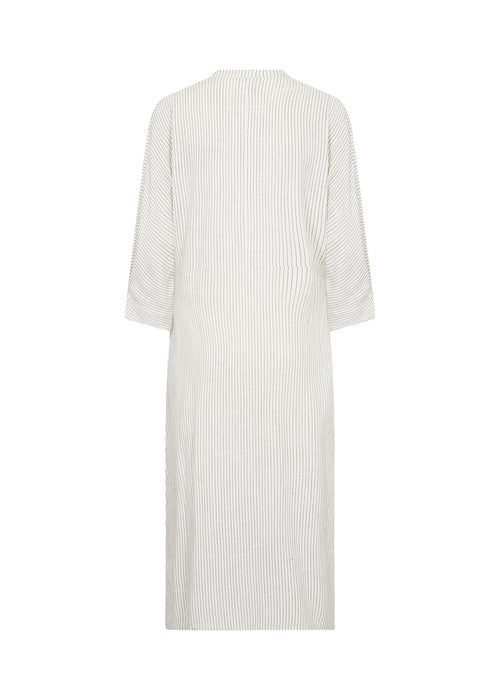 Cannie Linen Blend 3/4 Sleeve Midi Dress